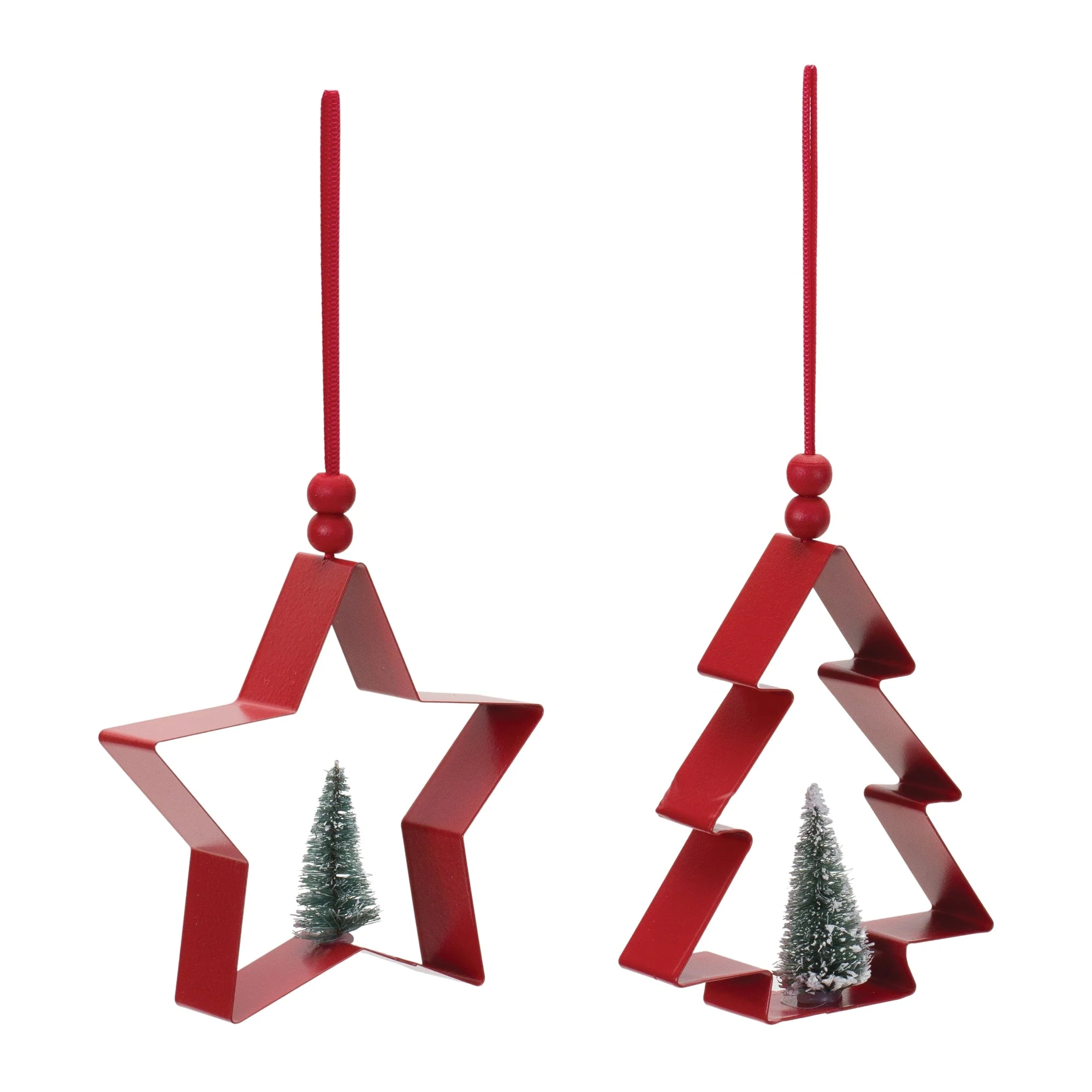 Star and Pine Tree Cookie Cutter Ornament (Set of 6) - Image 2