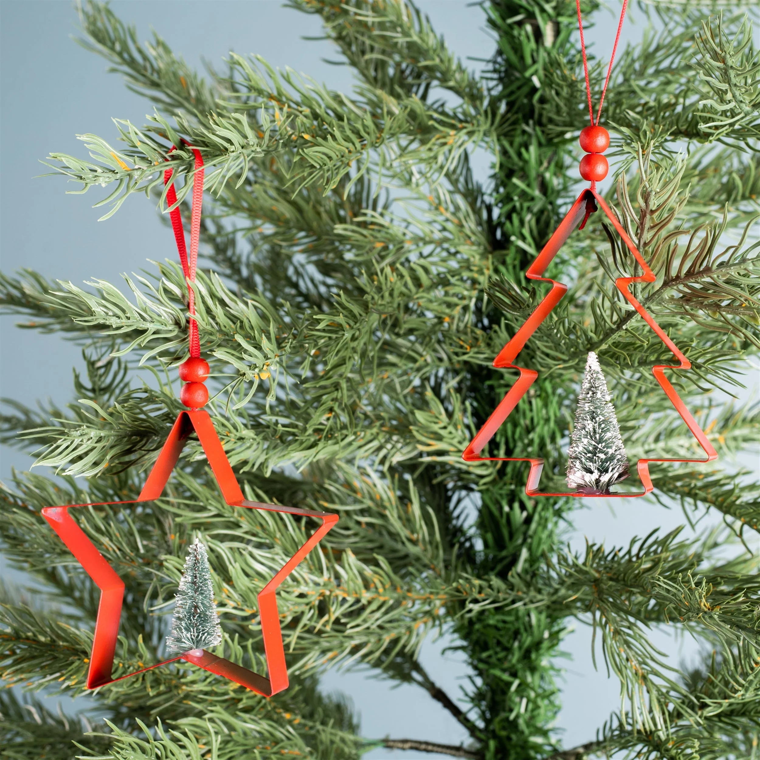 Star and Pine Tree Cookie Cutter Ornament (Set of 6) - Image 5