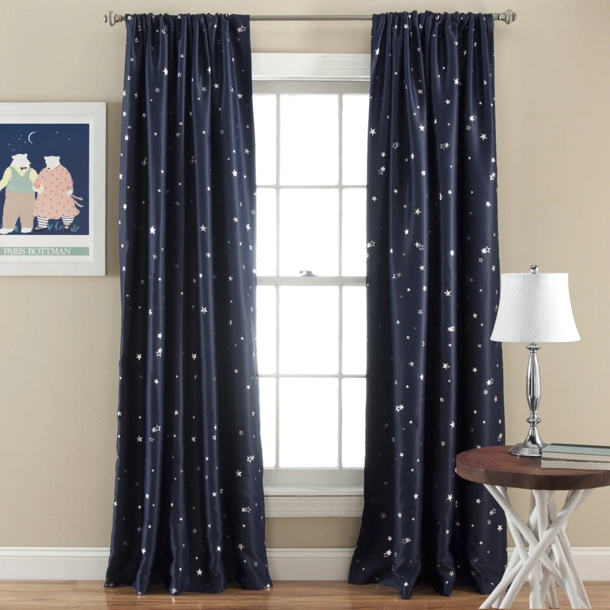 Star Blackout Window Curtain Set - Image 2