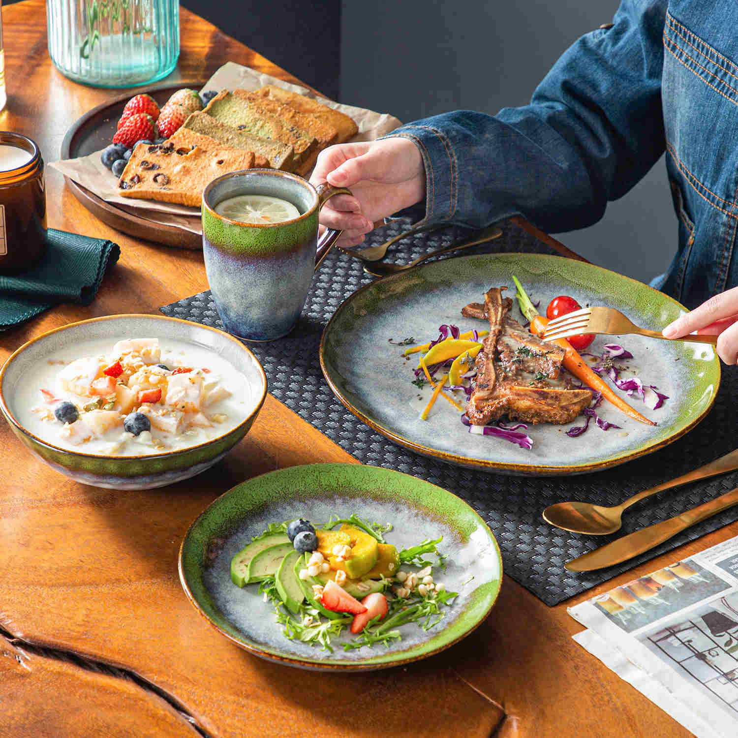 Starry 16 Piece Dinnerware Set - Image 19