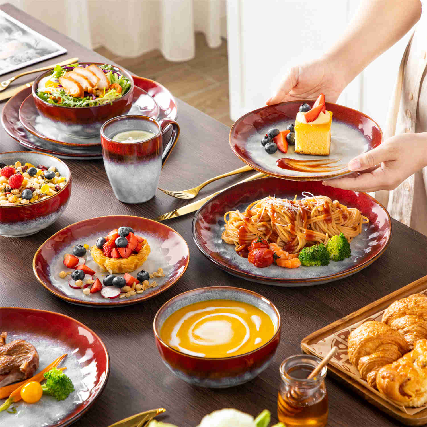 Starry 16 Piece Dinnerware Set - Image 27