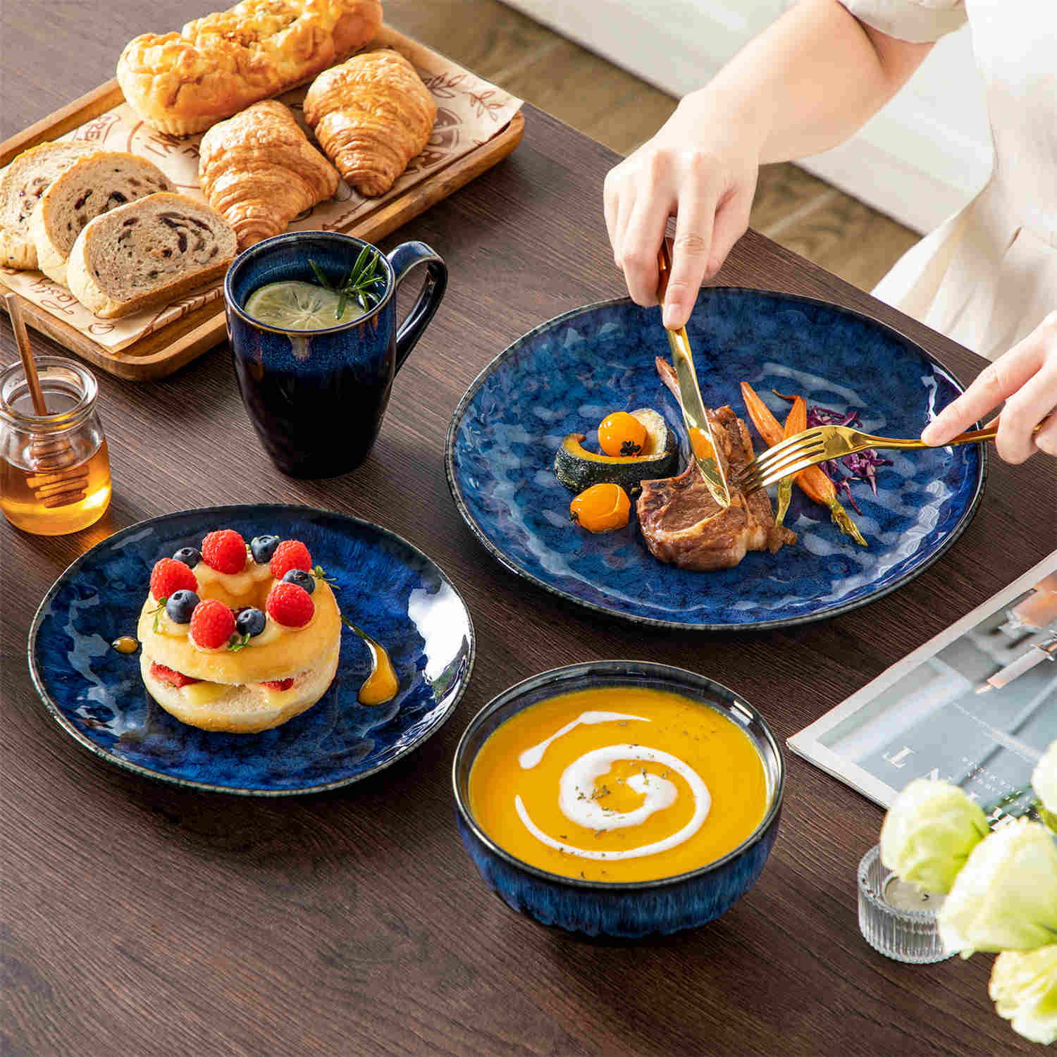 Starry 16 Piece Dinnerware Set - Image 4