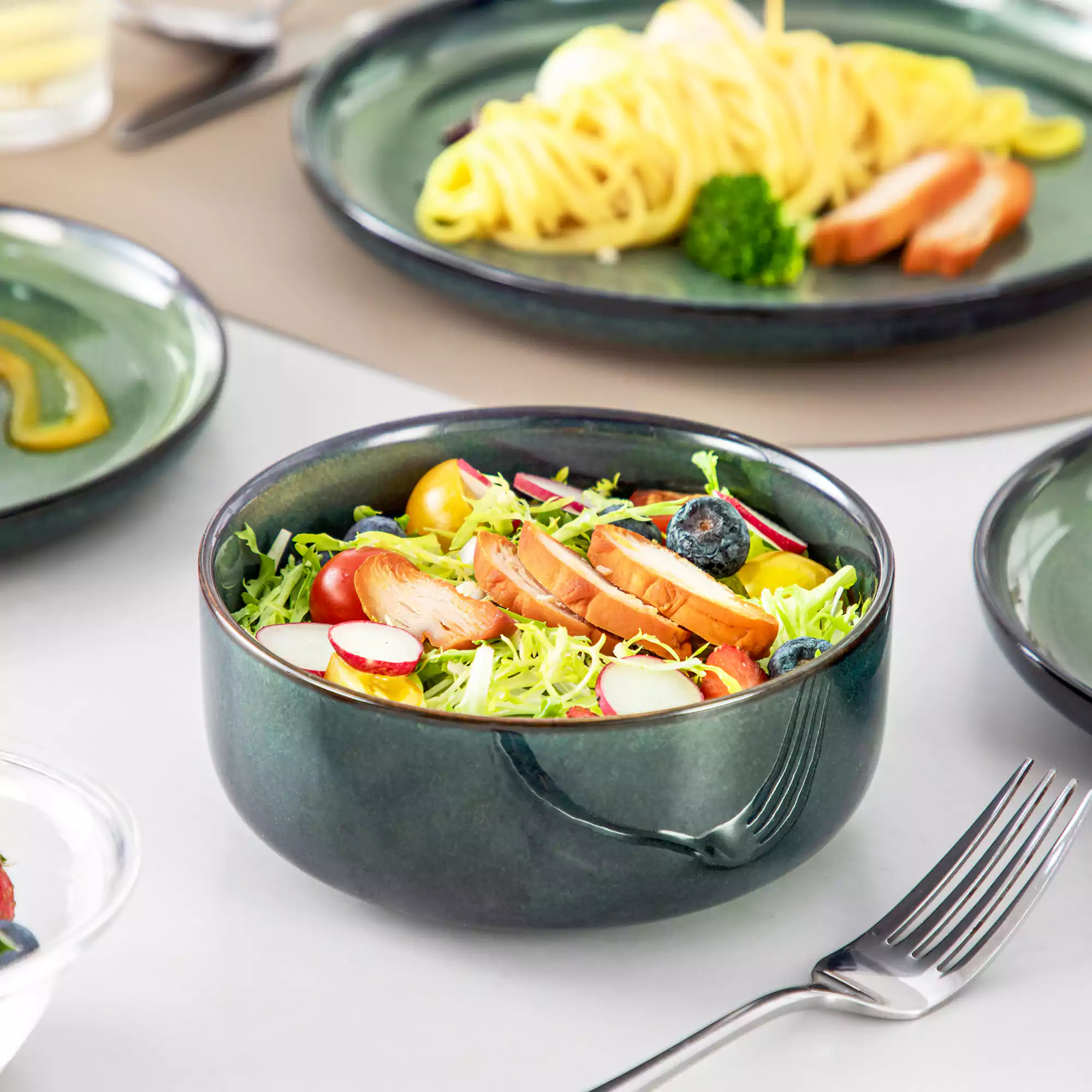 Starry Lipped-Edge 12 Piece Dinnerware Set - Image 17