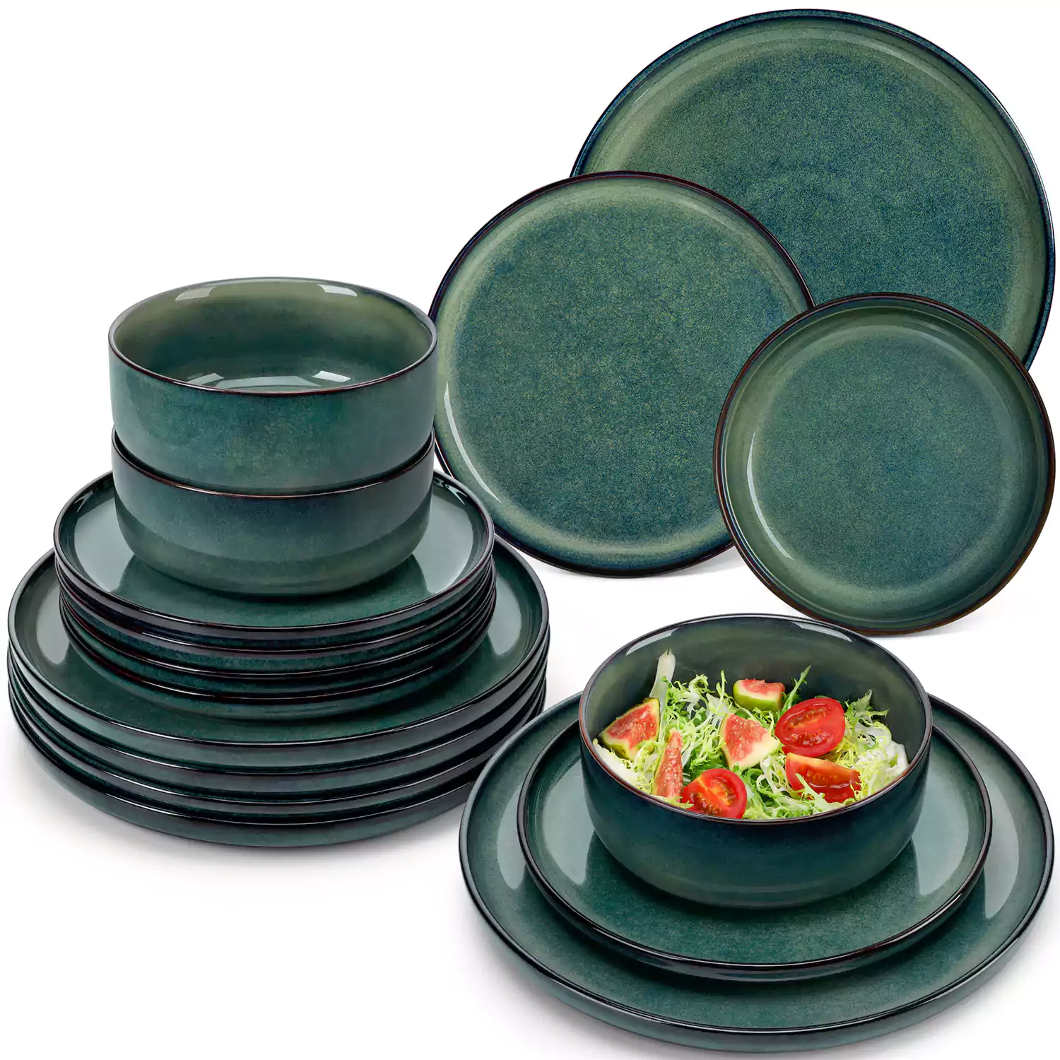 Starry Lipped-Edge 18 Piece Dinnerware Set - Image 9