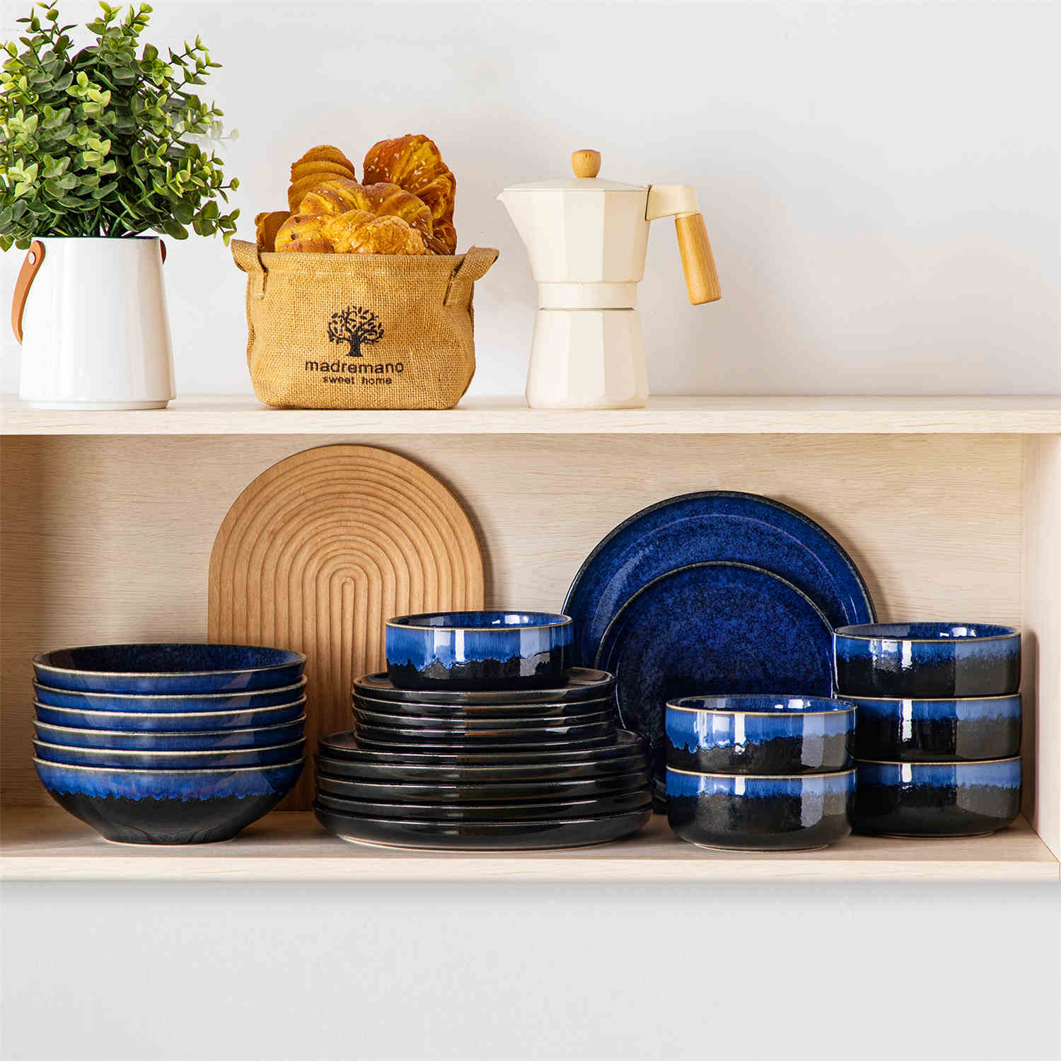 Starry Lipped-Edge 24 Piece Dinnerware Set - Image 8