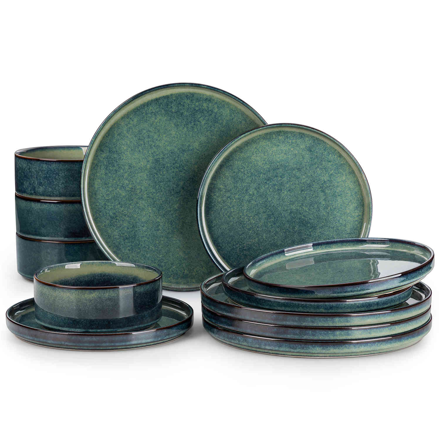 Starry Straight-Edge 12 Piece Dinnerware Set - Image 7