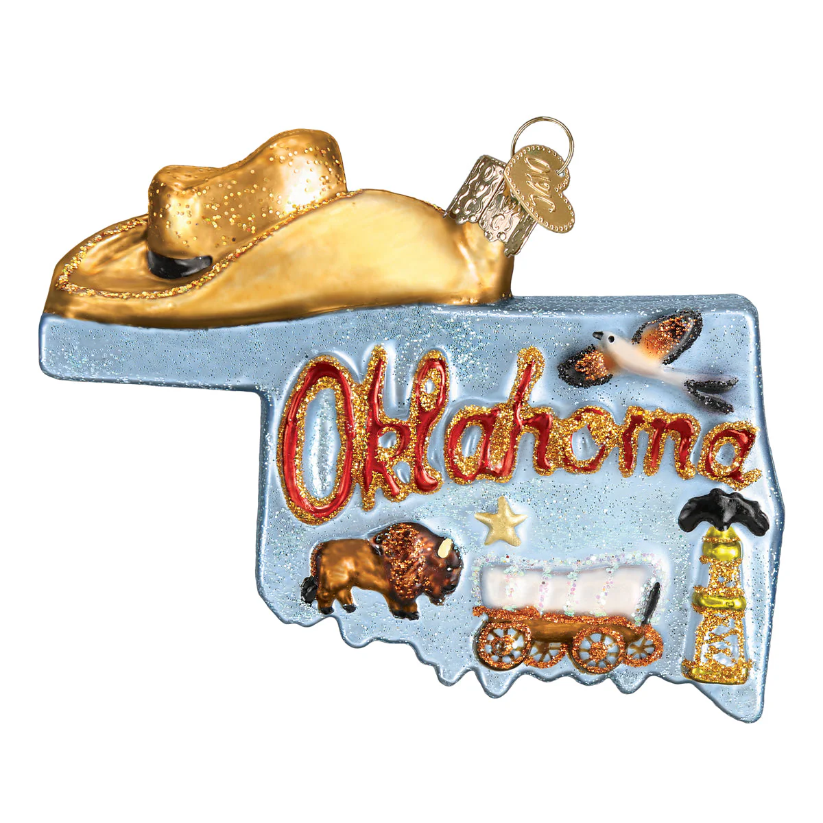State Of Oklahoma Ornament - Image 3
