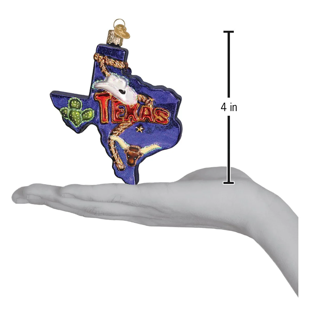 State Of Texas Ornament 4x4 Inch - Image 6