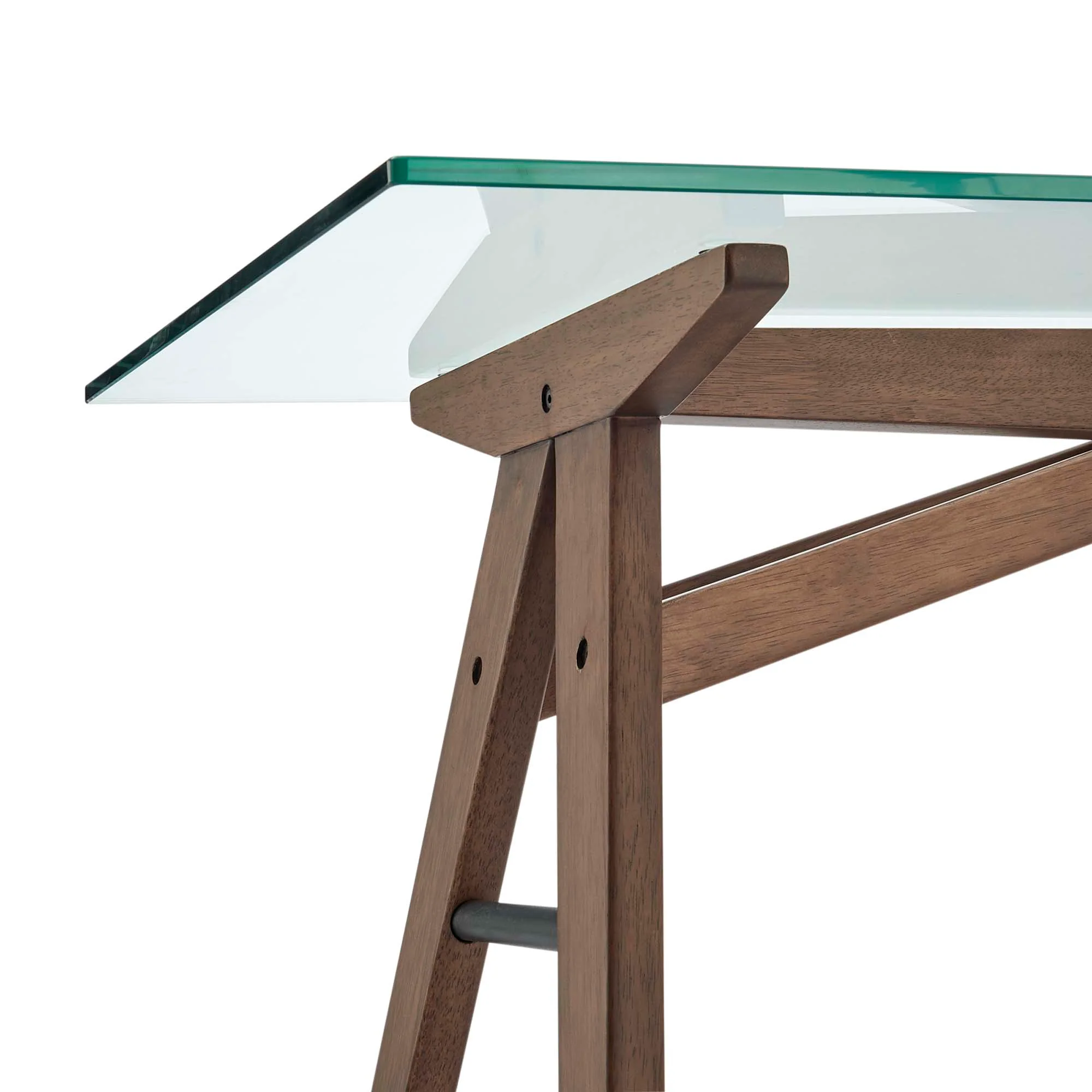 Steadfast Glass Top Office Desk by Modway - Image 4