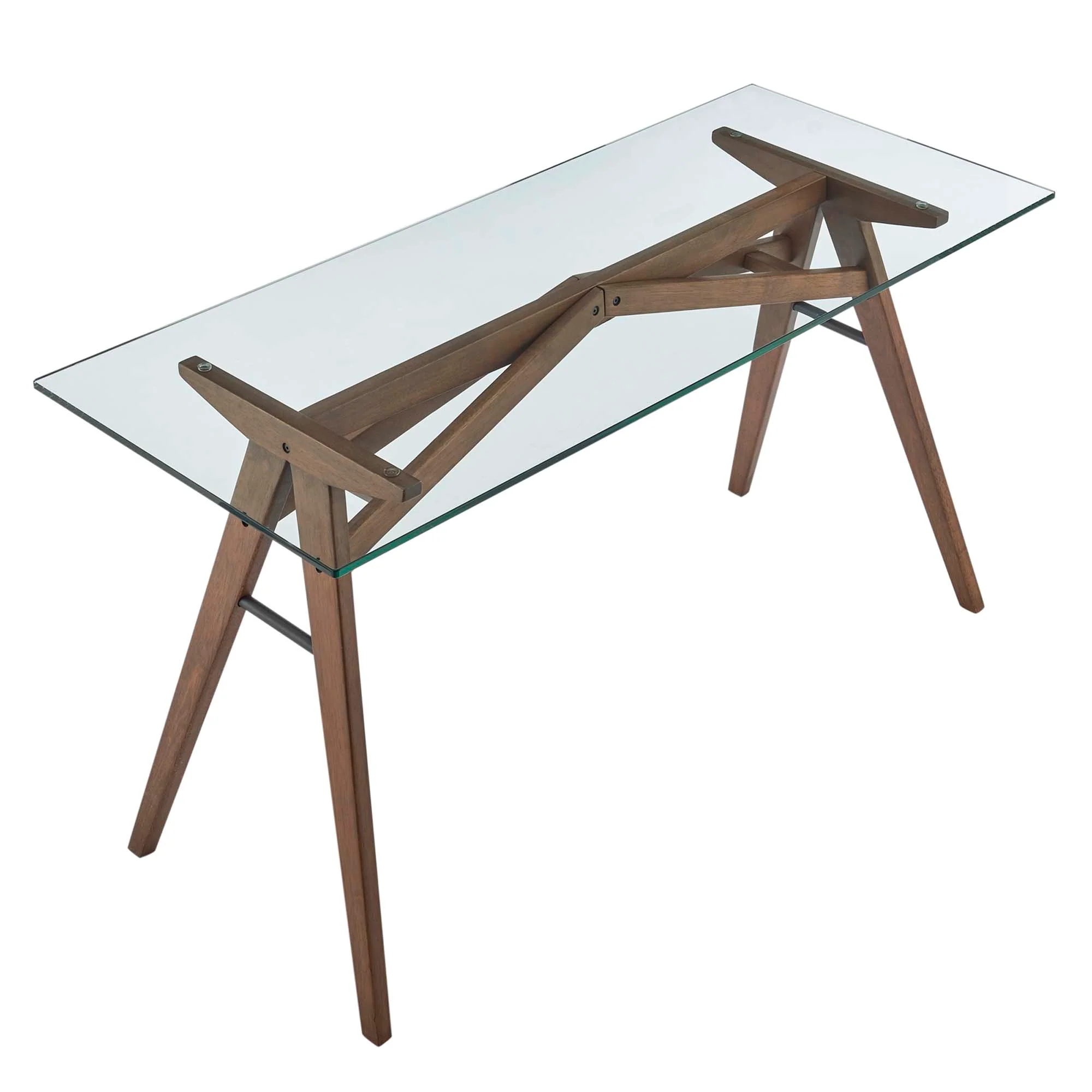 Steadfast Glass Top Office Desk by Modway - Image 7