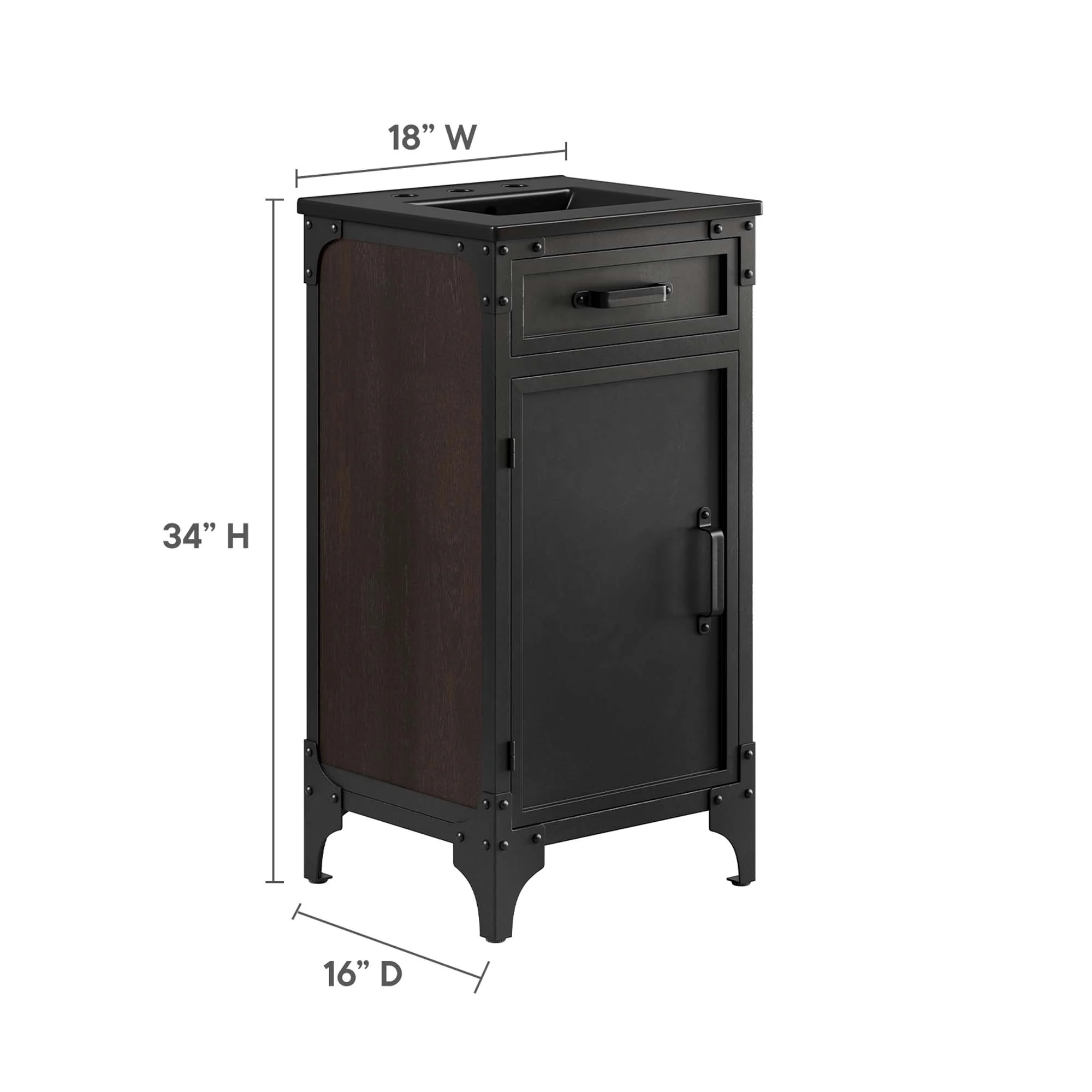 Steamforge 18" Bathroom Vanity by Modway - Image 2