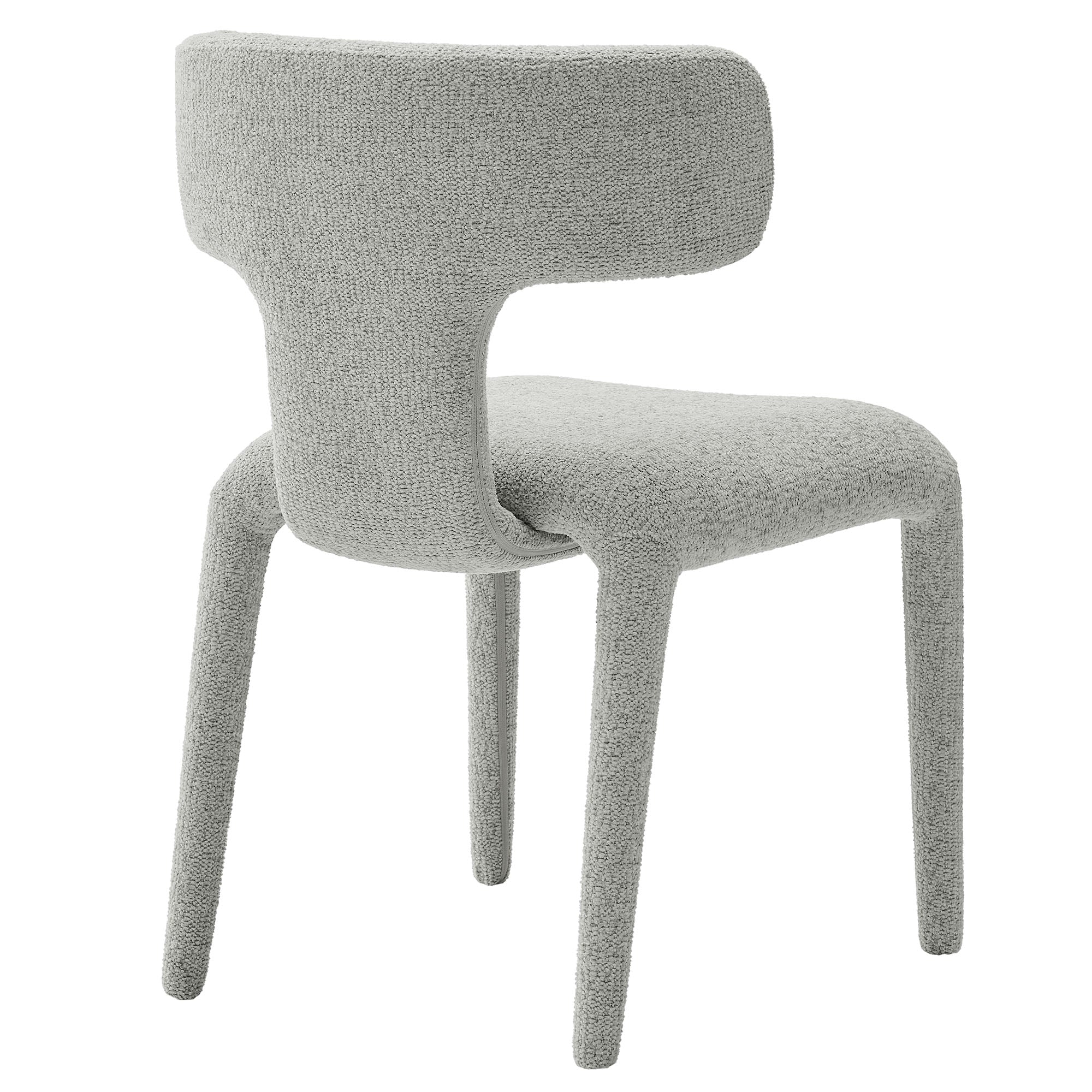 Stellan Curved Back Boucle Upholstered Dining Chair Set of 2 - Image 7
