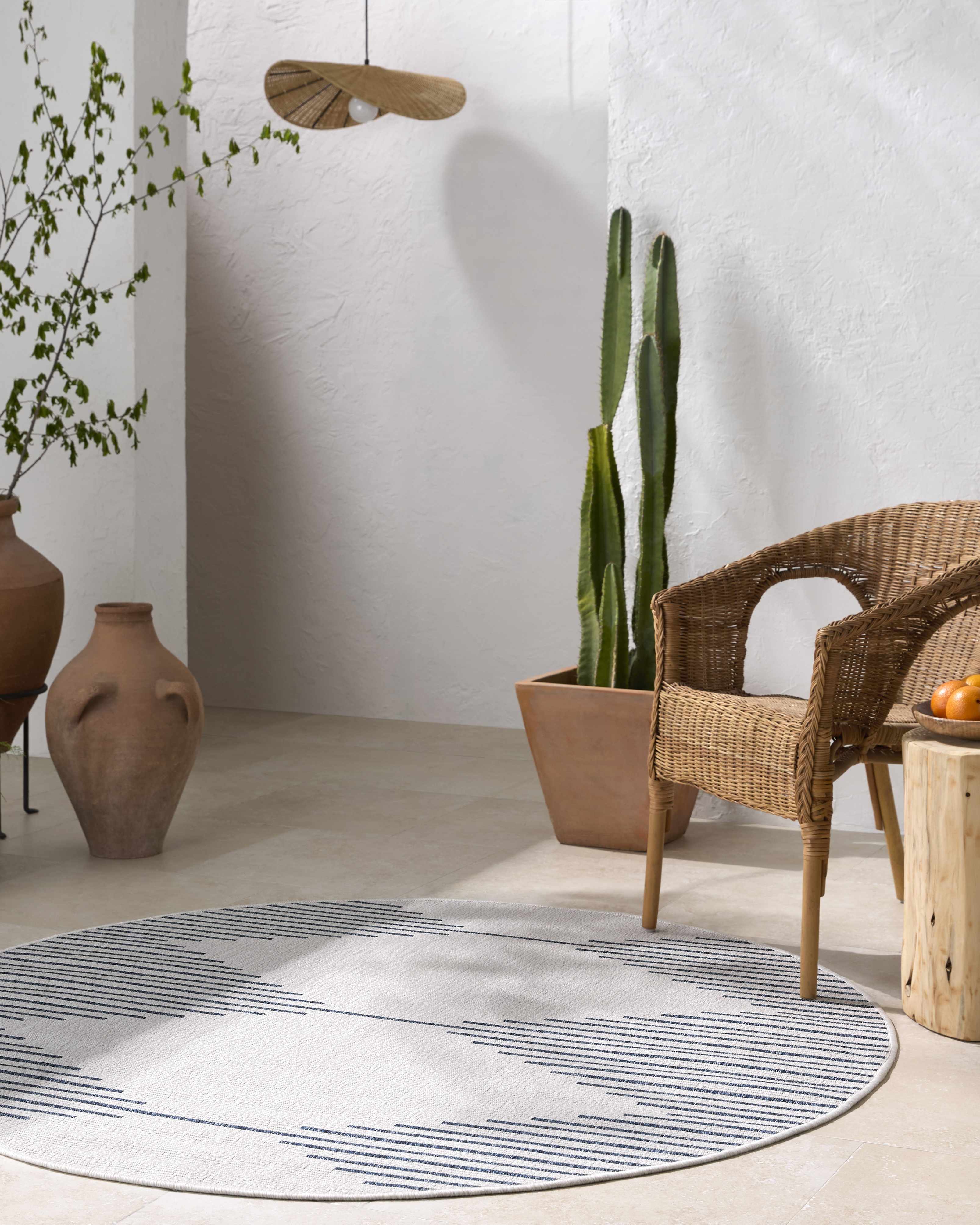 Stephan Blue & Cream Outdoor Rug - Image 17