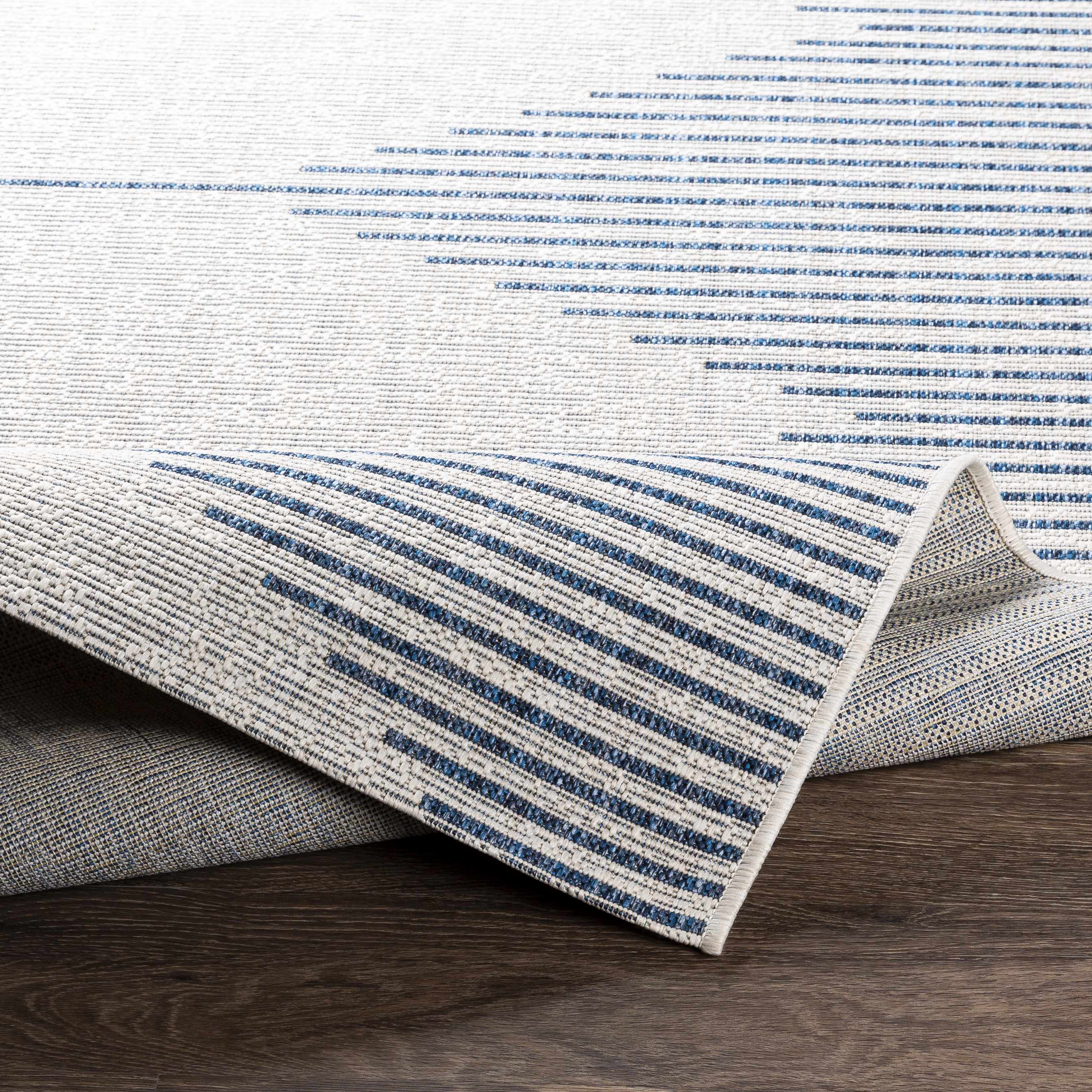 Stephan Blue & Cream Outdoor Rug - Image 9