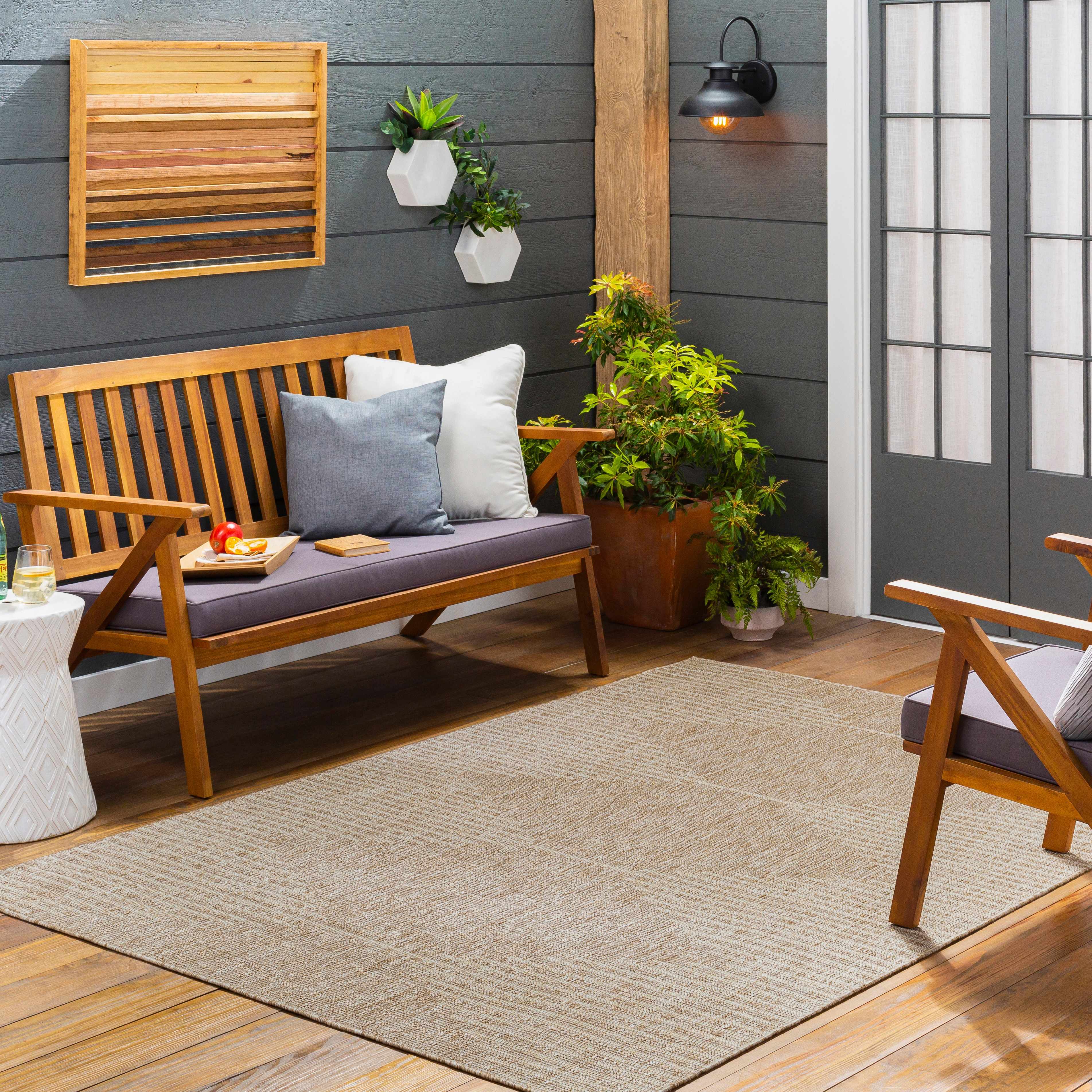 Stephan Dark Beige Outdoor Rug - Image 2