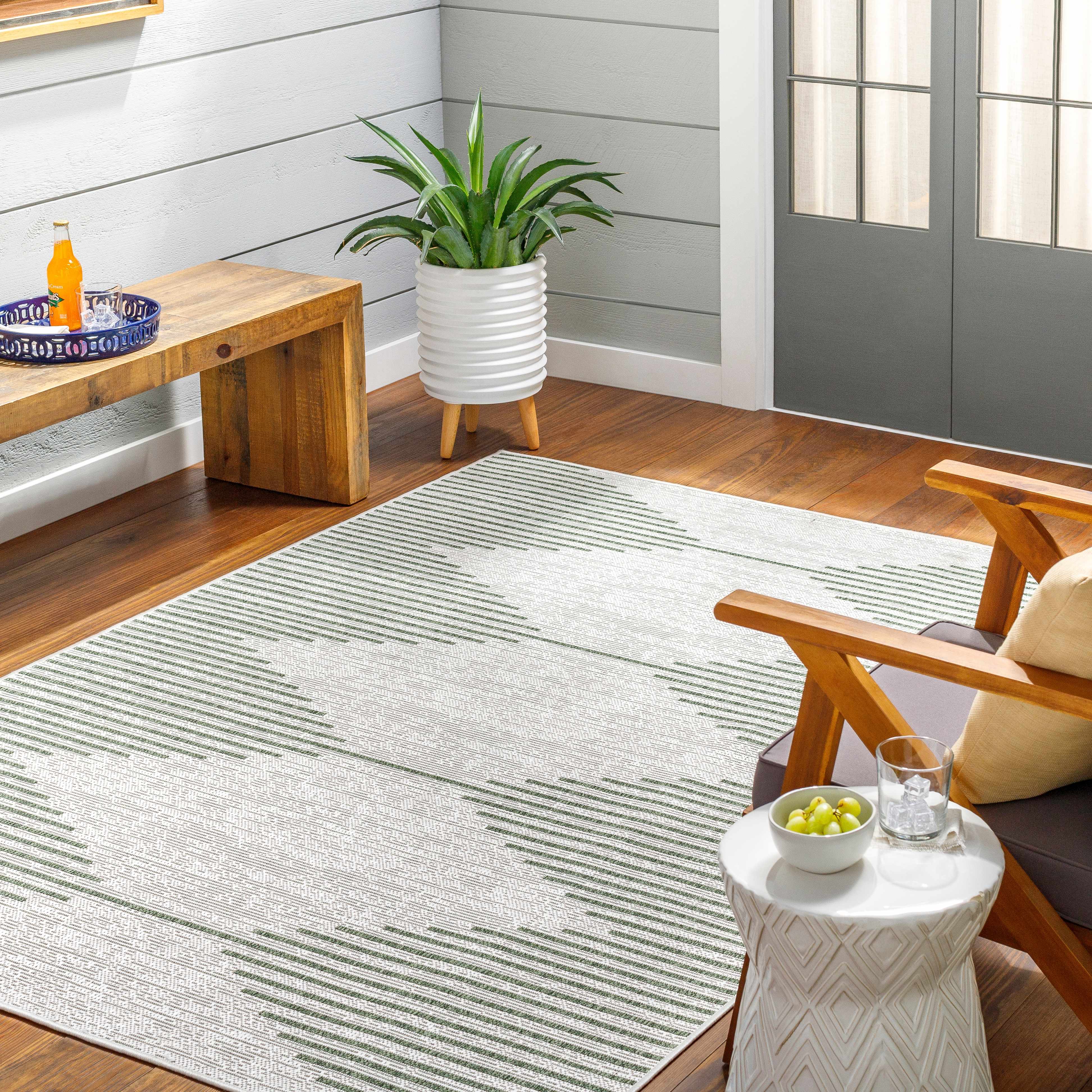 Stephan Green Outdoor Rug - Image 2