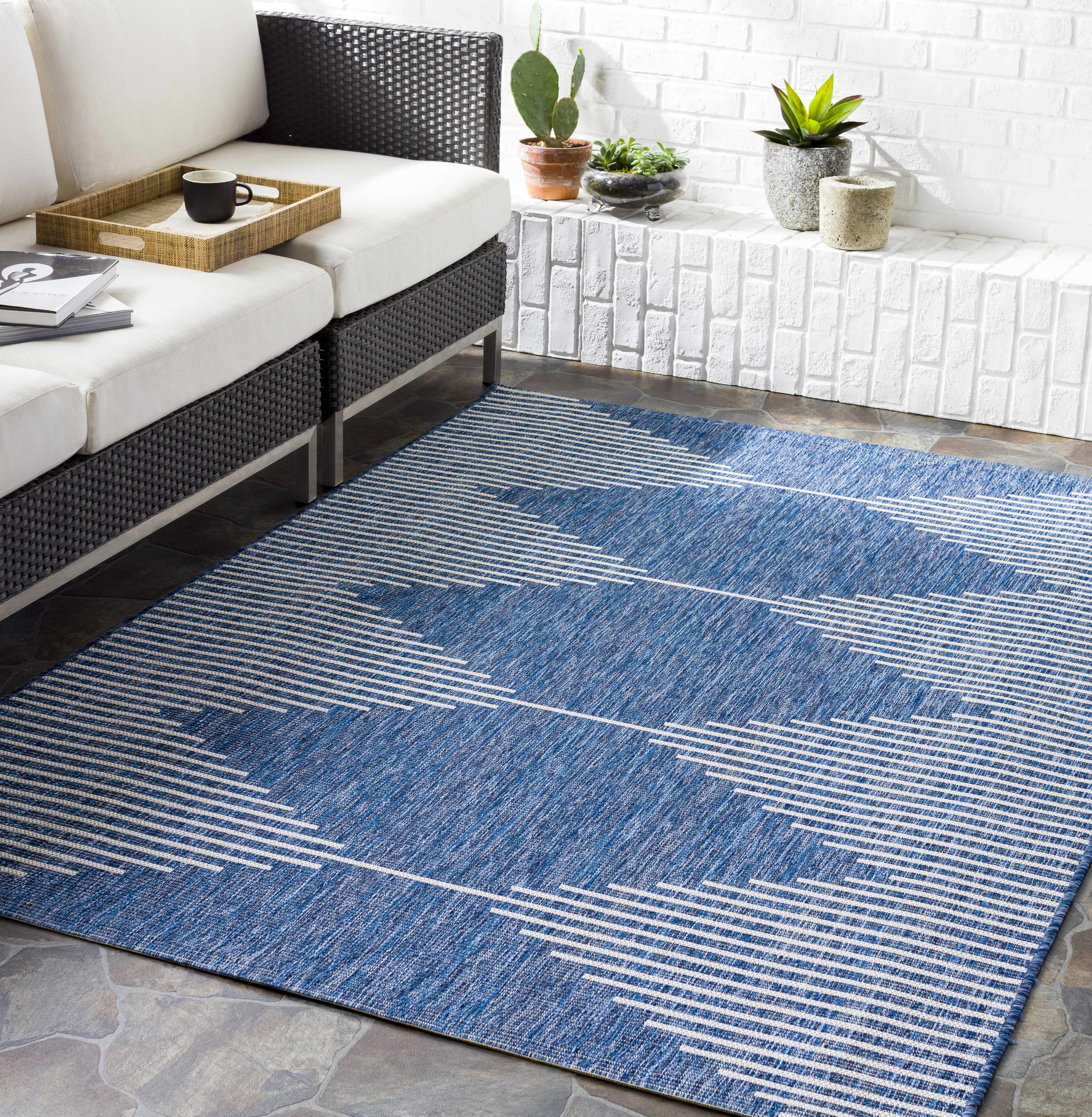 Stephan Navy Outdoor Rug - Image 2