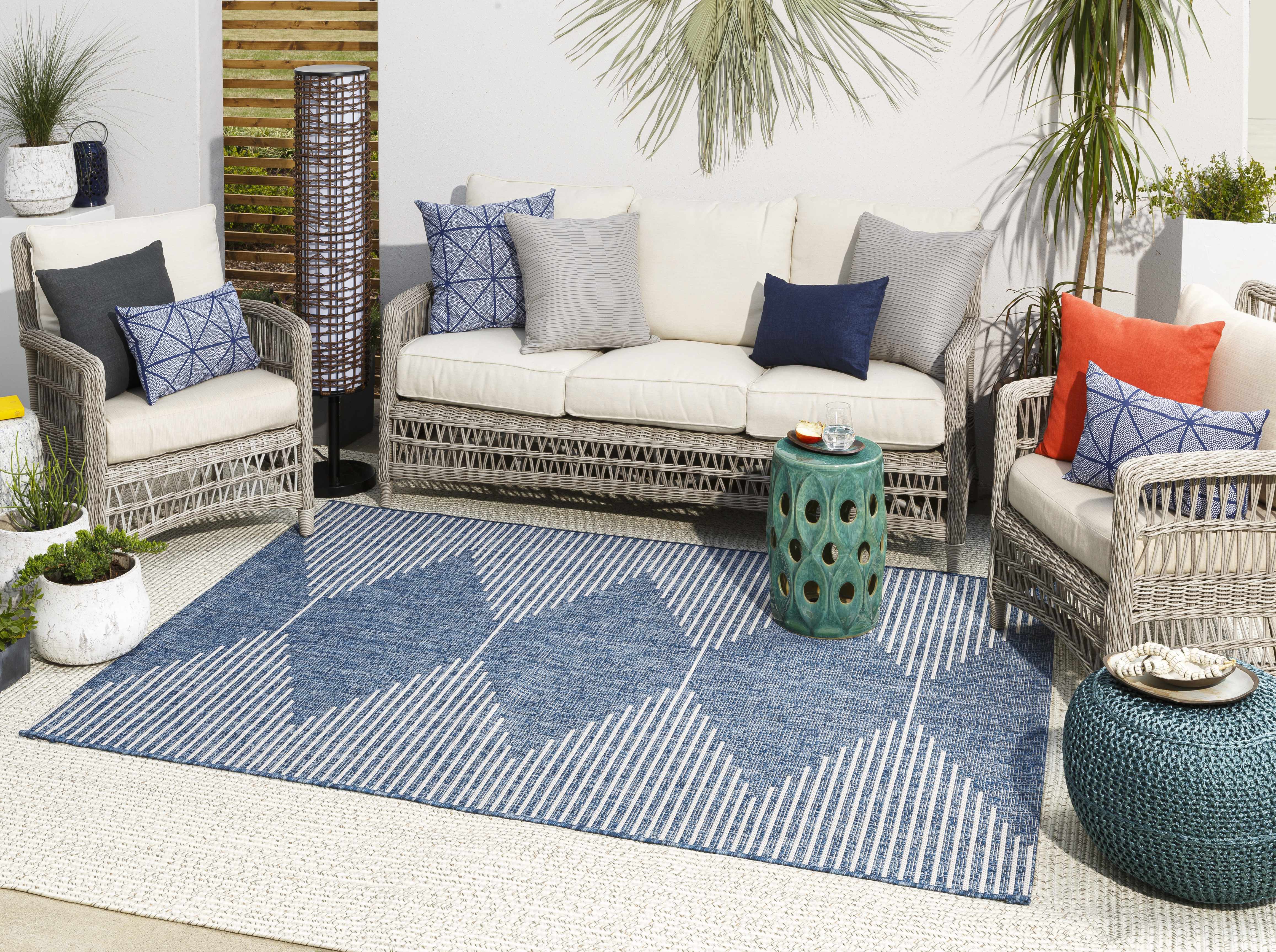 Stephan Navy Outdoor Rug - Image 6