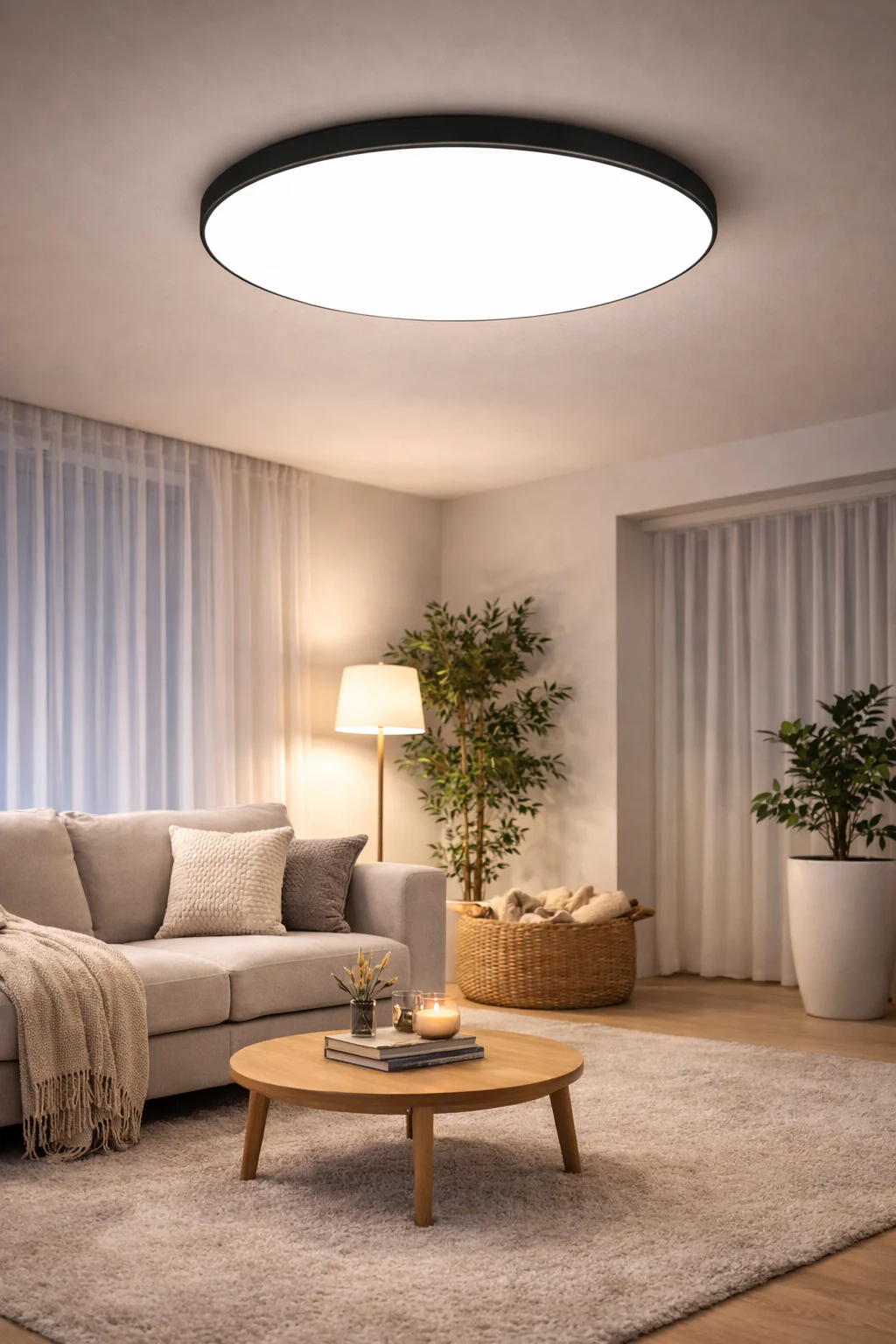 Stepless Dimming LED Ceiling Light Waterproof Remote Control 30W-50W Living Bedroom - Image 3