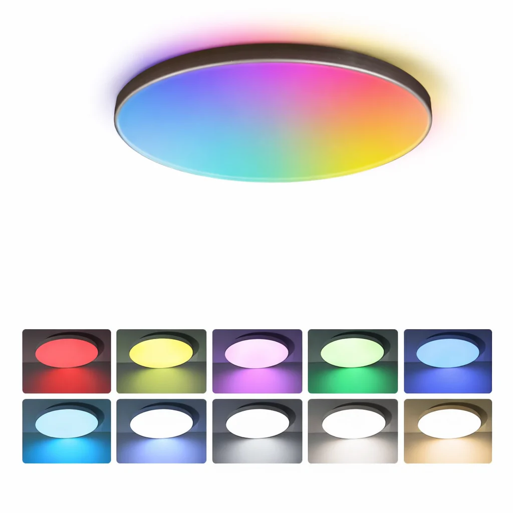 Stepless Dimming LED Ceiling Light Waterproof Remote Control 30W-50W Living Bedroom - Image 9