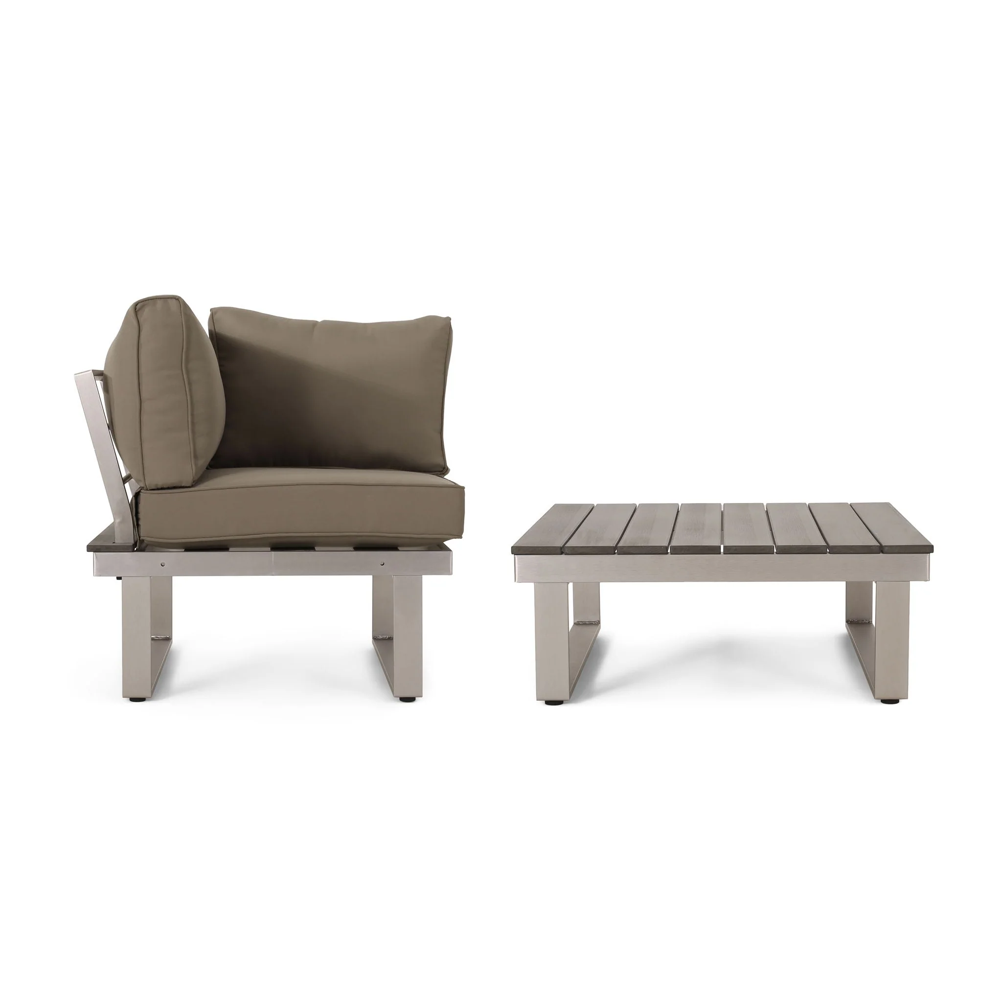 Sterling Outdoor V Shaped 5 Seater Sofa Set With Cushions - Image 2