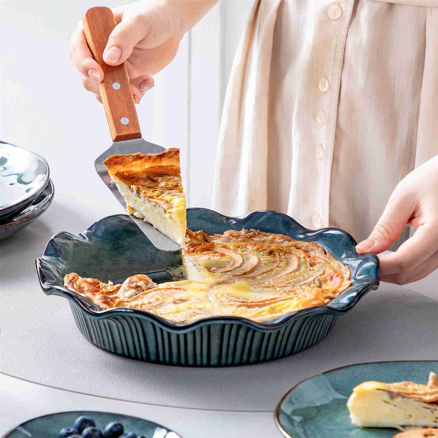 Stern Fluted Pie Pan - Image 10