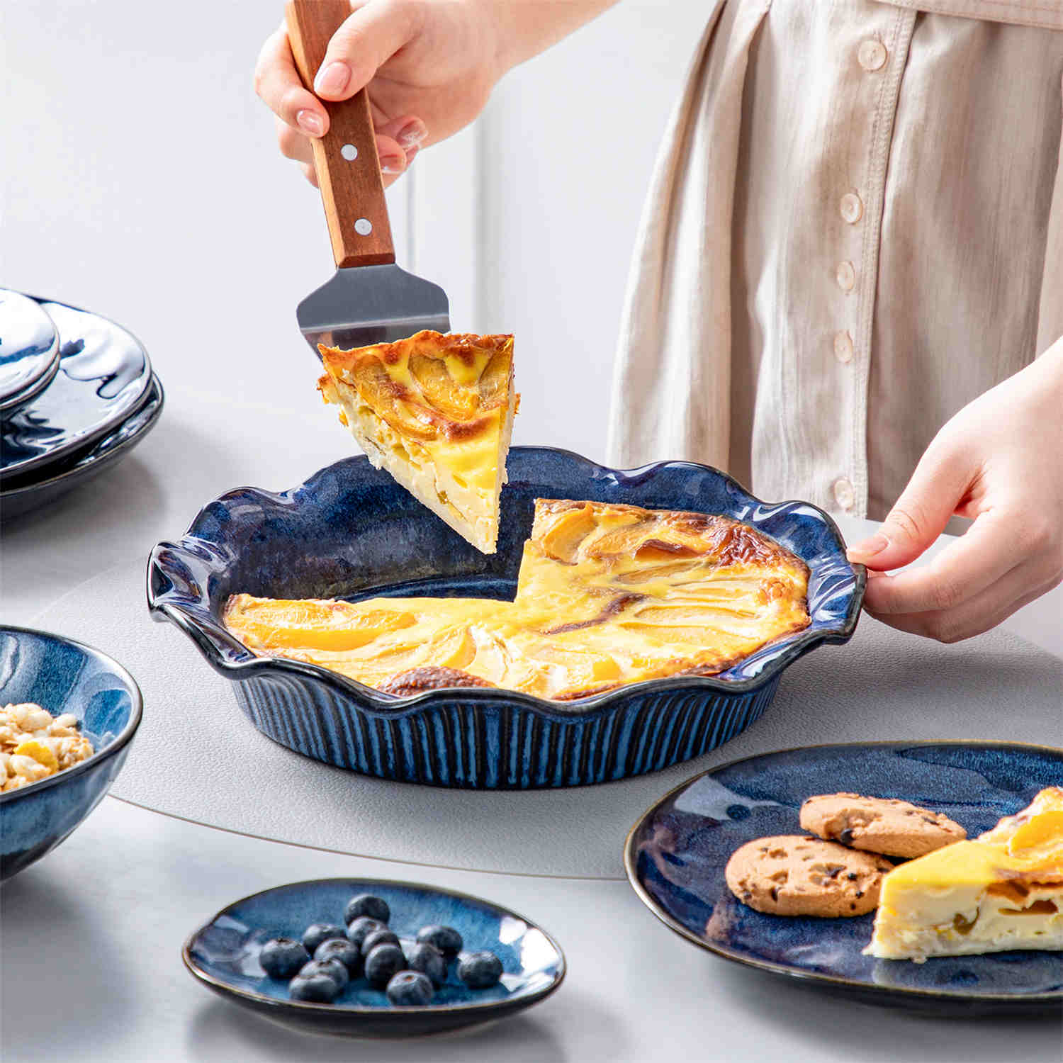 Stern Fluted Pie Pan - Image 4