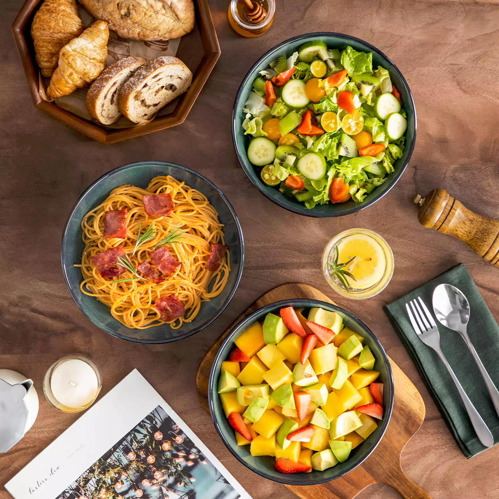 Stern Pasta Bowls Set of 4 - Image 10