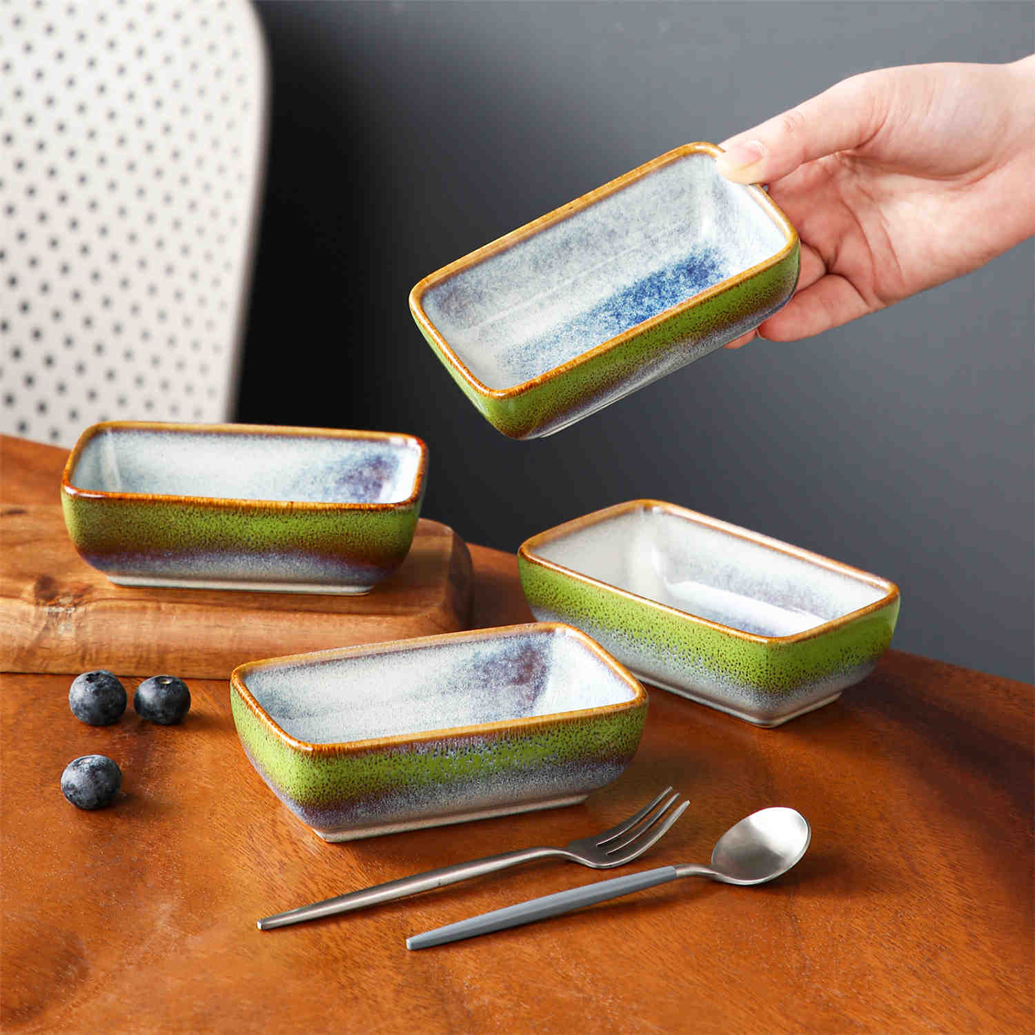 Stern Rectangular Dipping Bowls Set of 4 - Image 22