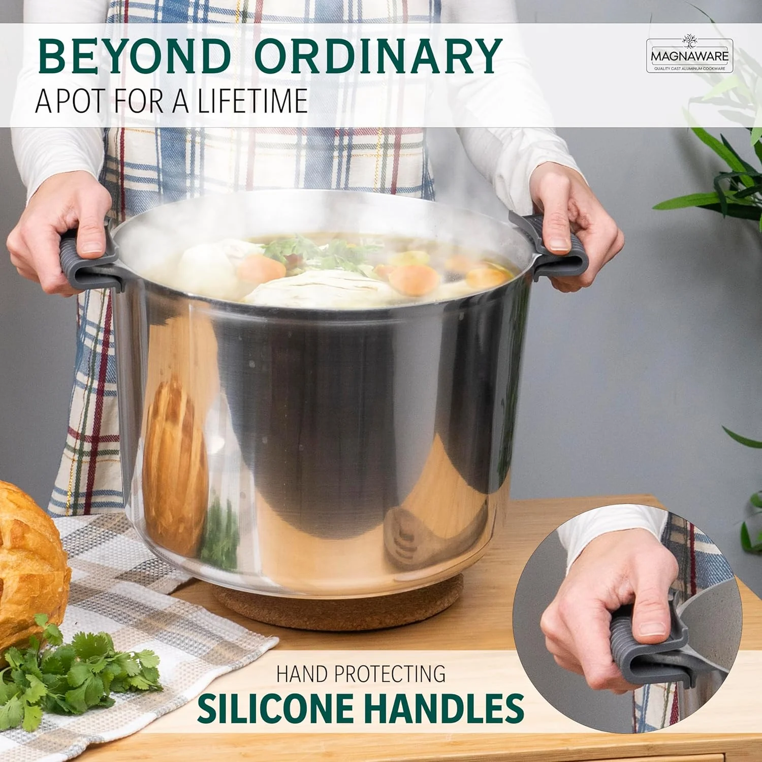 Stock Pot with Lid 18 Quarts - Image 3