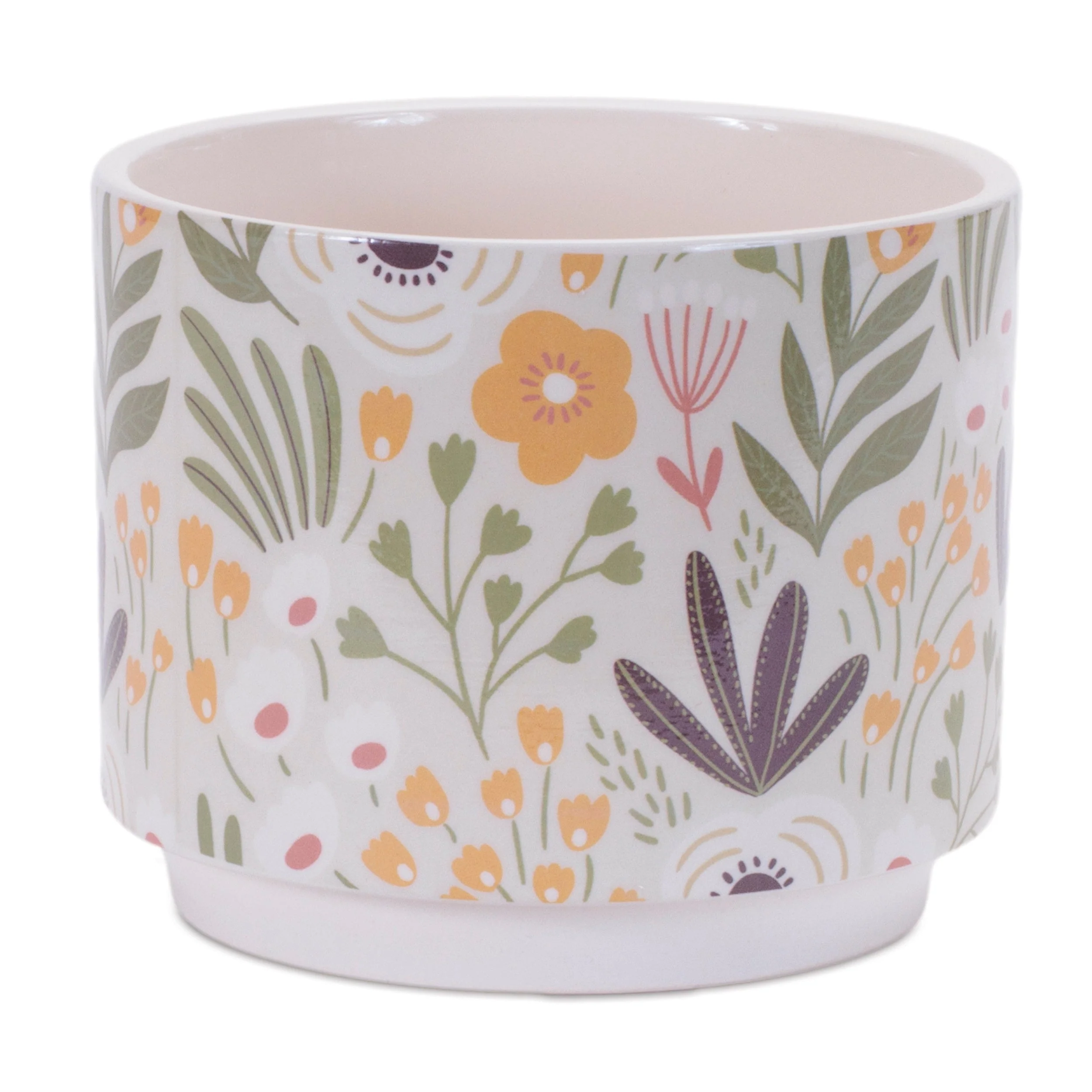 Stone Floral Patterned Planter (Set of 3) - Image 5