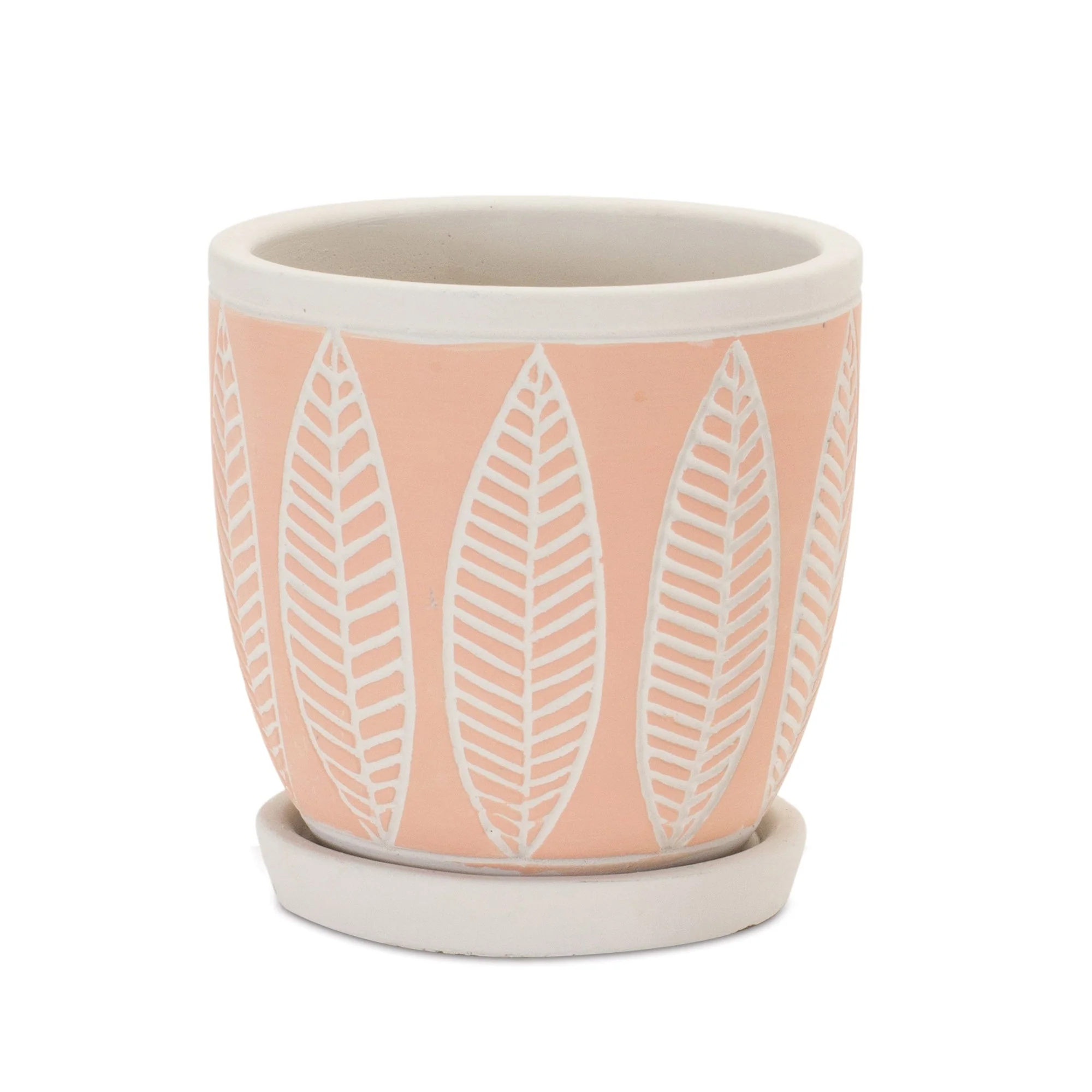 Stone Planter with Plate (Set of 2) - Image 3