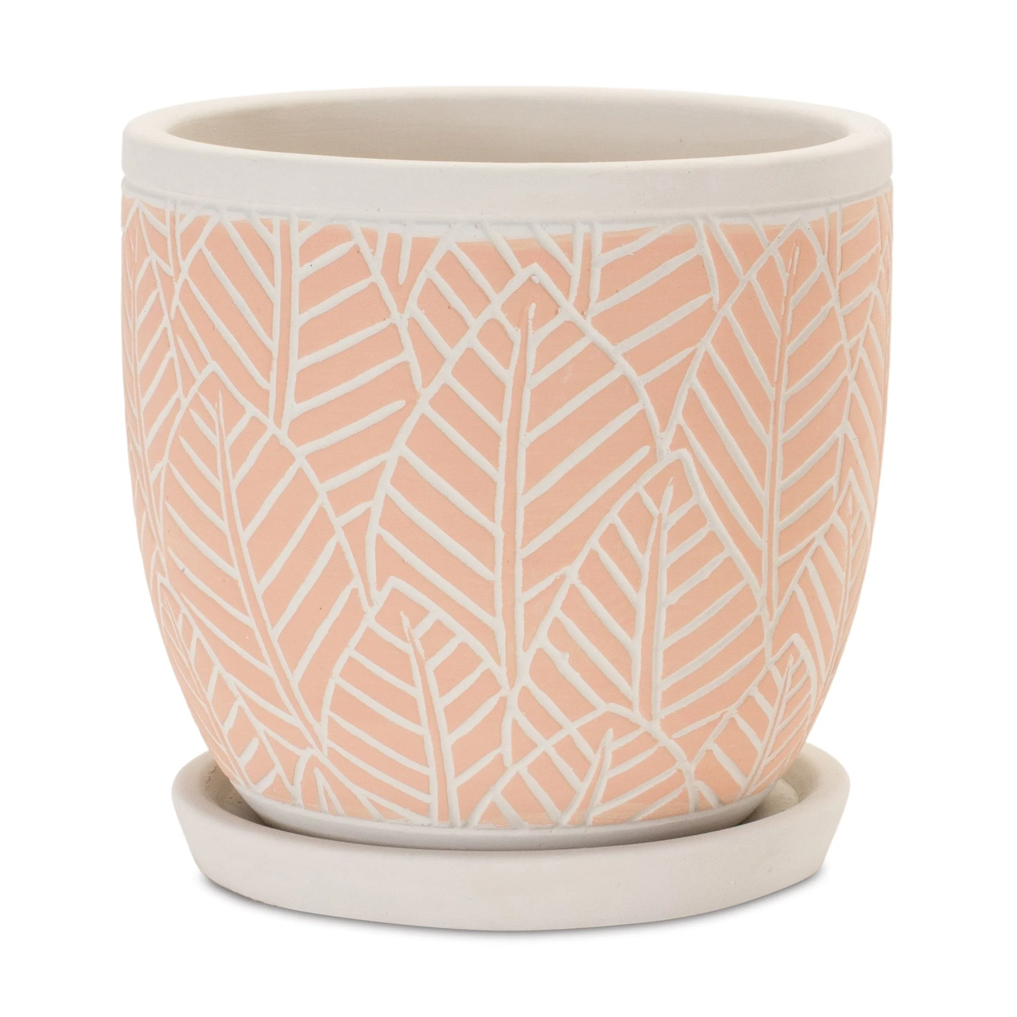 Stone Planter with Plate (Set of 2) - Image 2