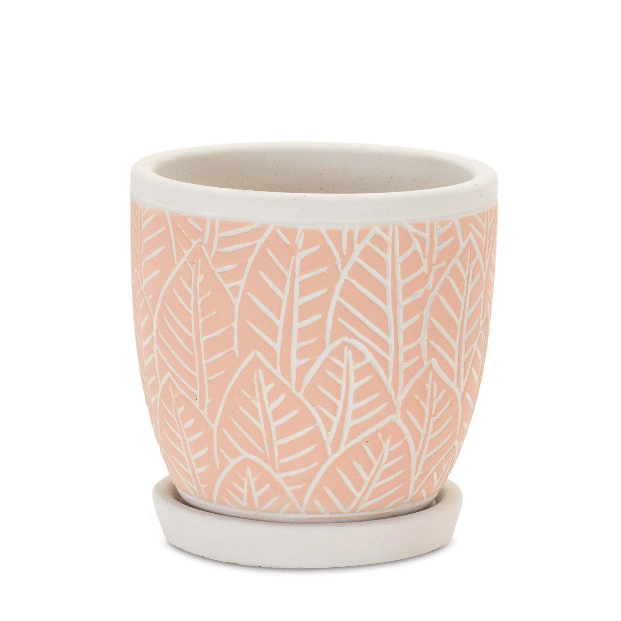 Stone Planter with Plate (Set of 2) - Image 3