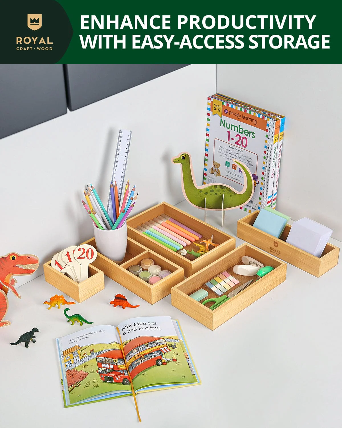 Storage Box Set of 5, Natural - Image 6