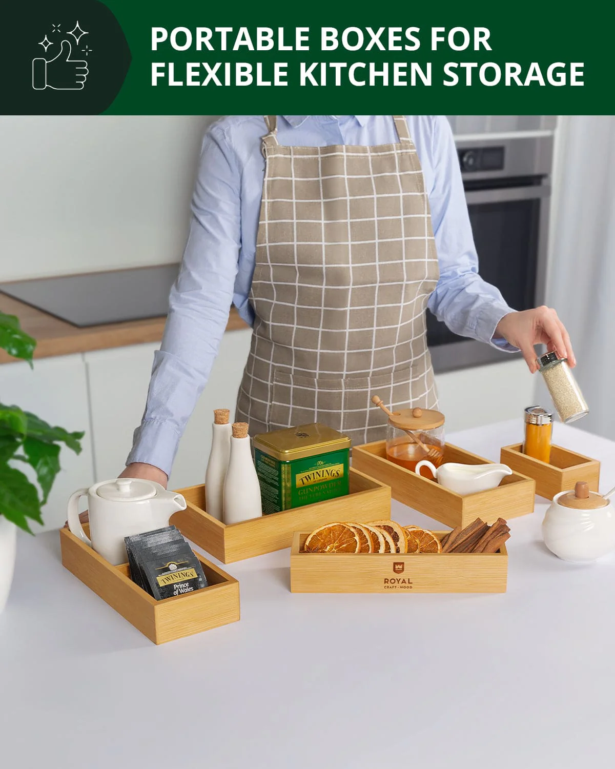 Storage Box Set of 5, Natural - Image 8