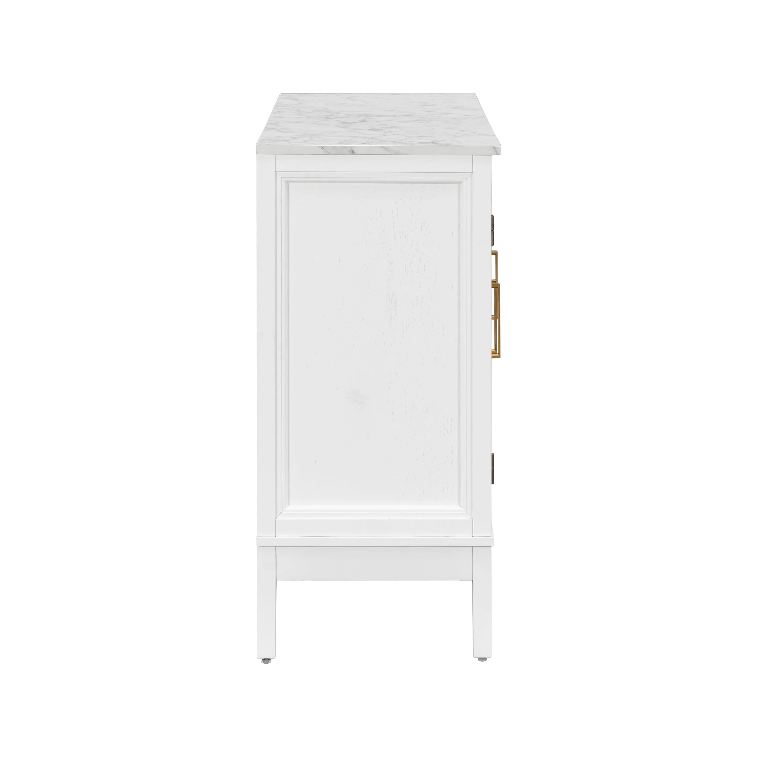 Storage Cabinet 3 Doors Stylish Style White - Image 10