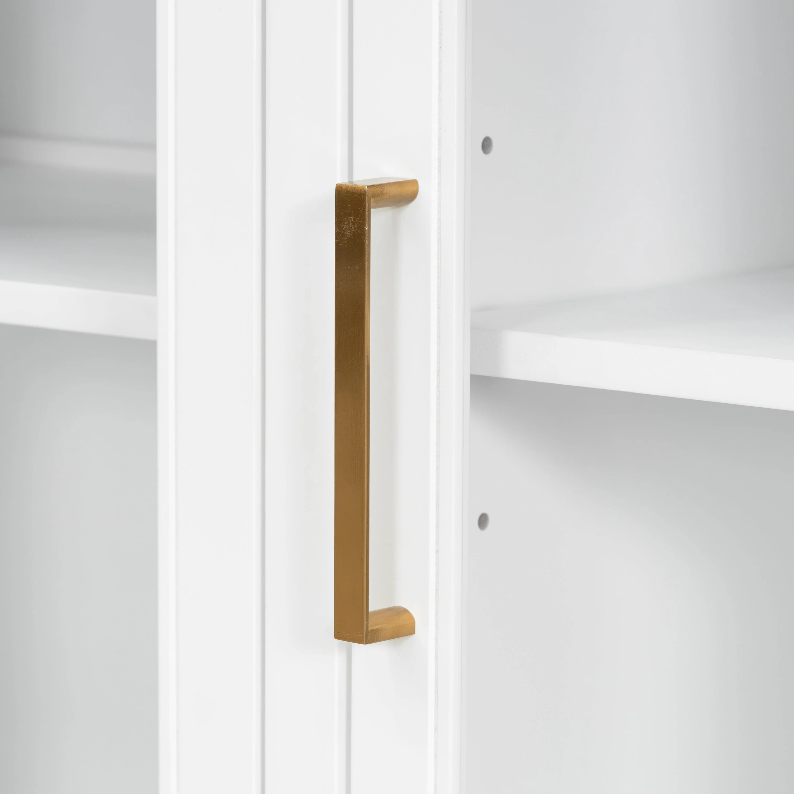 Storage Cabinet 3 Doors Stylish Style White - Image 12