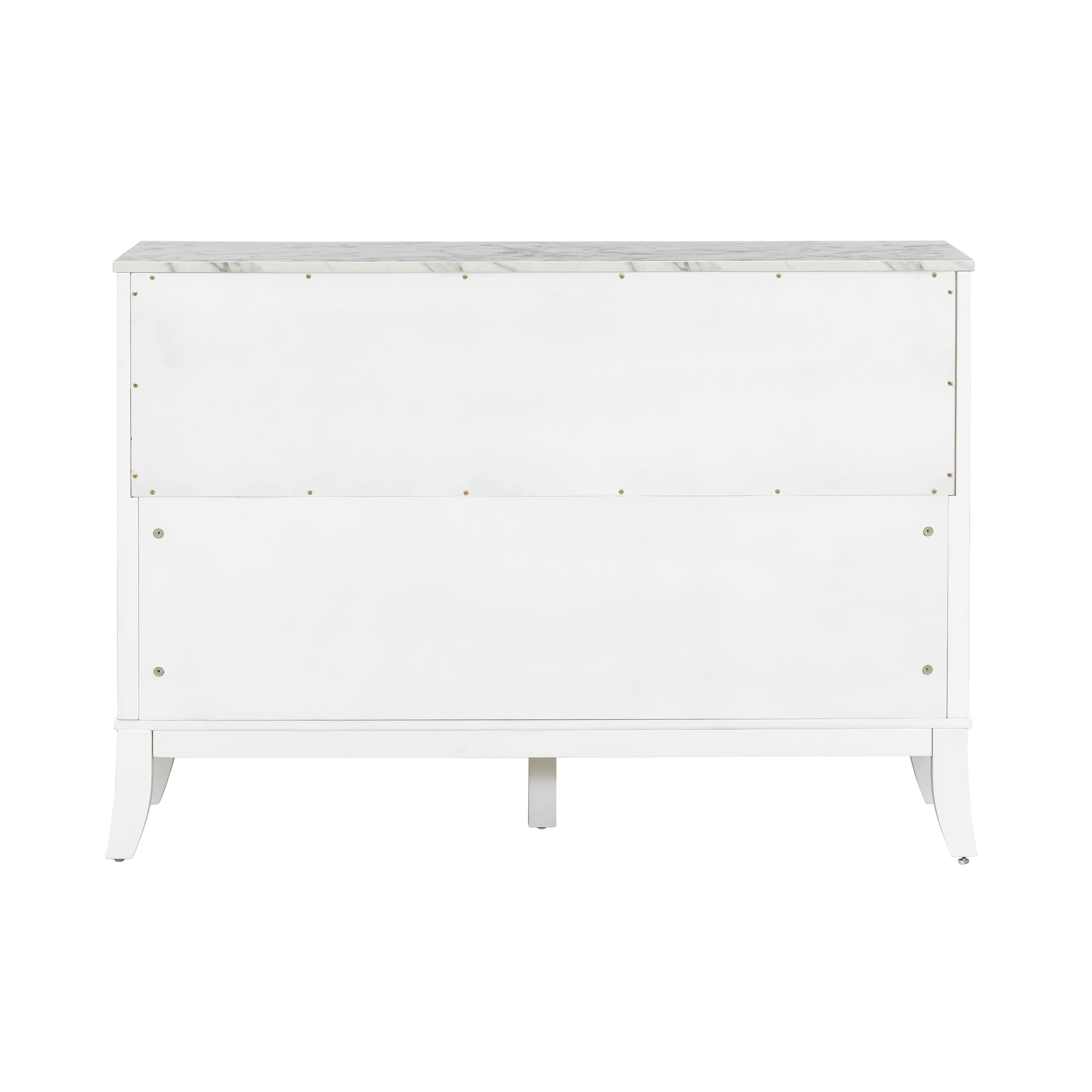 Storage Cabinet 3 Doors Stylish Style White - Image 9