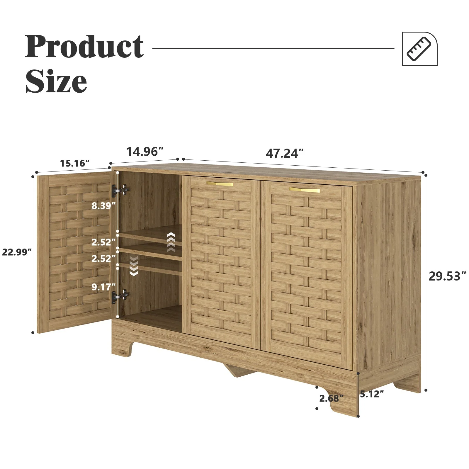 Storage Cabinet with 3 Doors - Image 5
