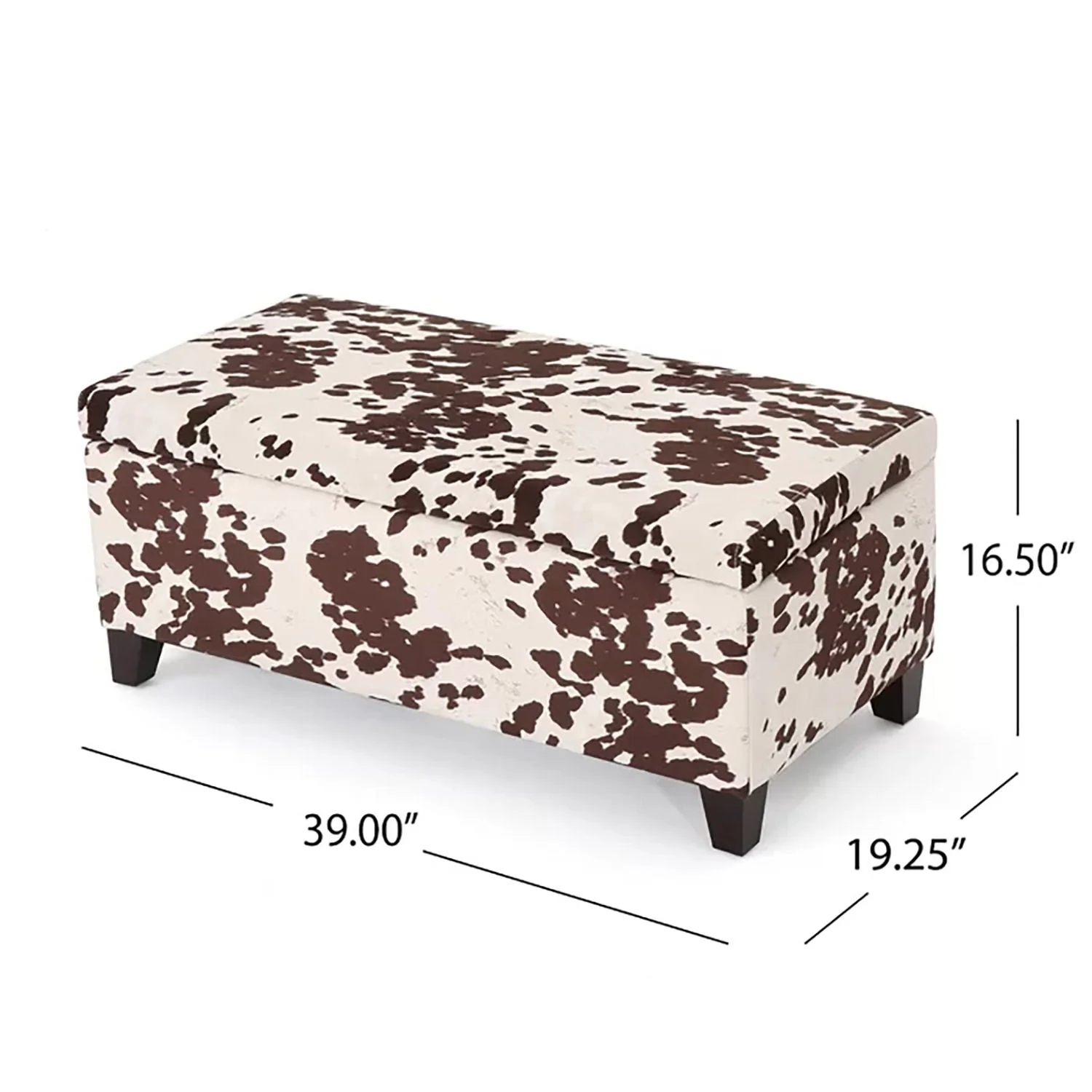 Storage Ottoman - Brown Multi - Image 4