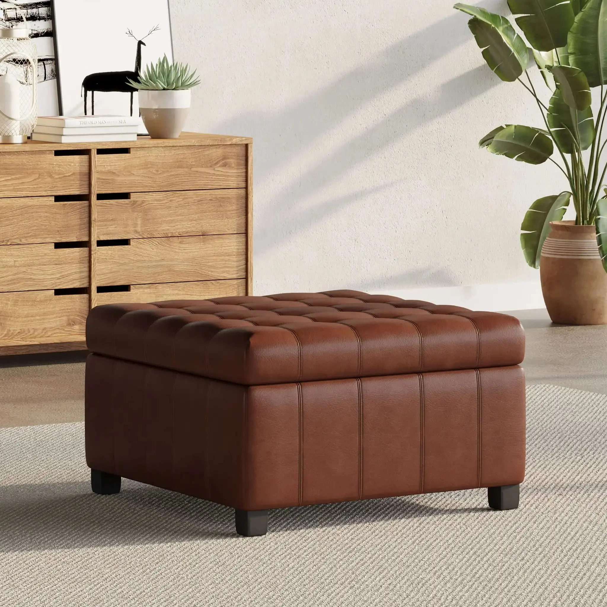 Storage Ottoman For Living Room - Image 4