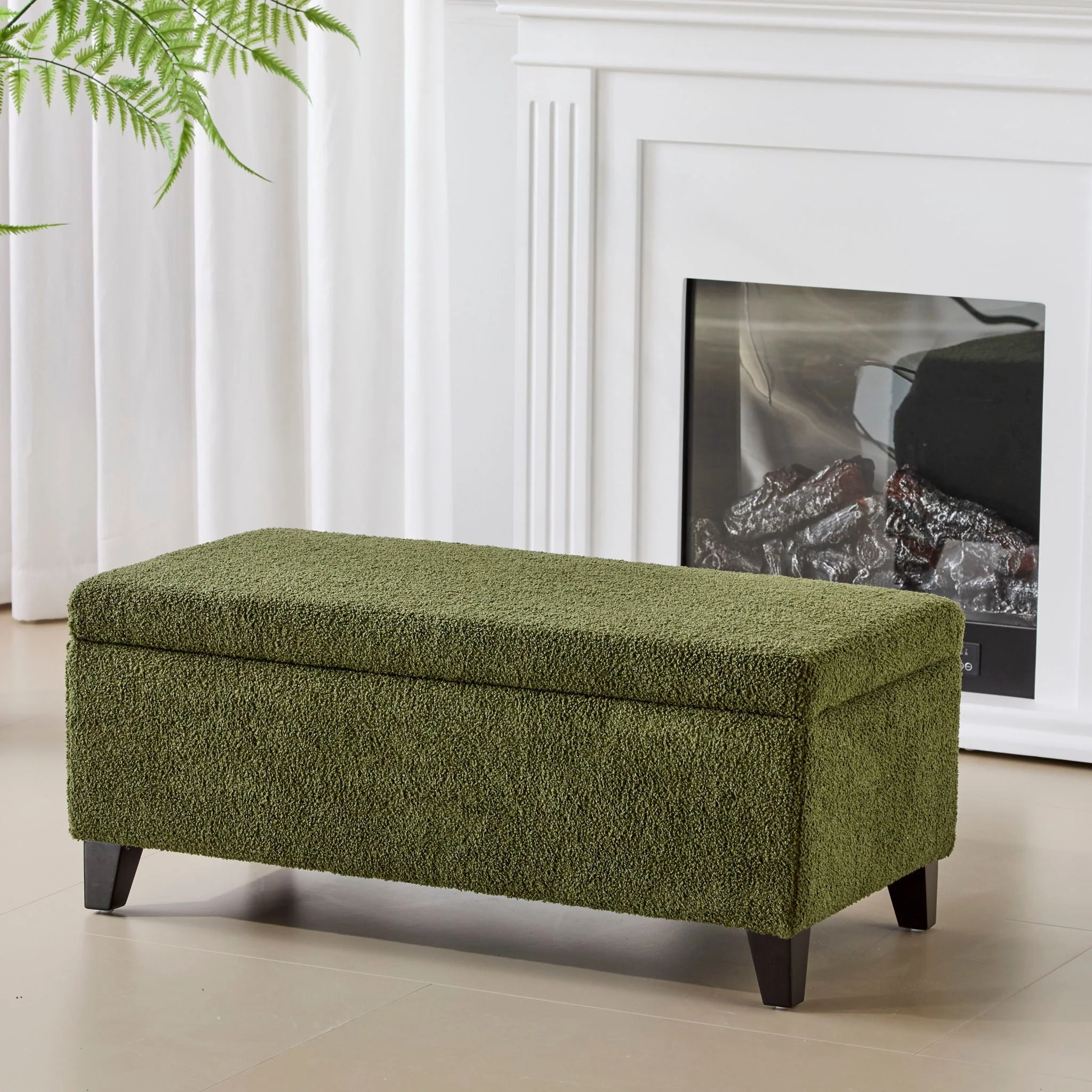 Storage Ottoman With Flip Top Lid - Image 11