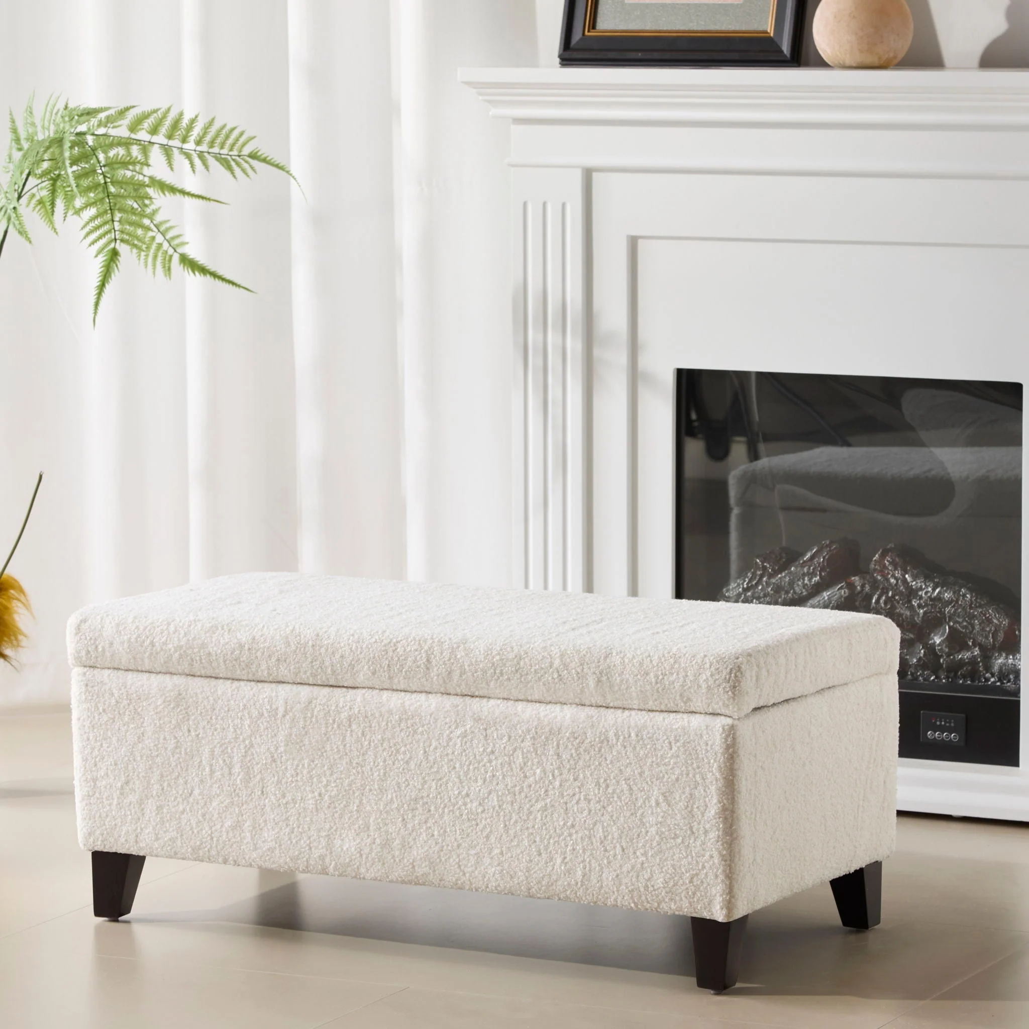 Storage Ottoman With Flip Top Lid - Image 16