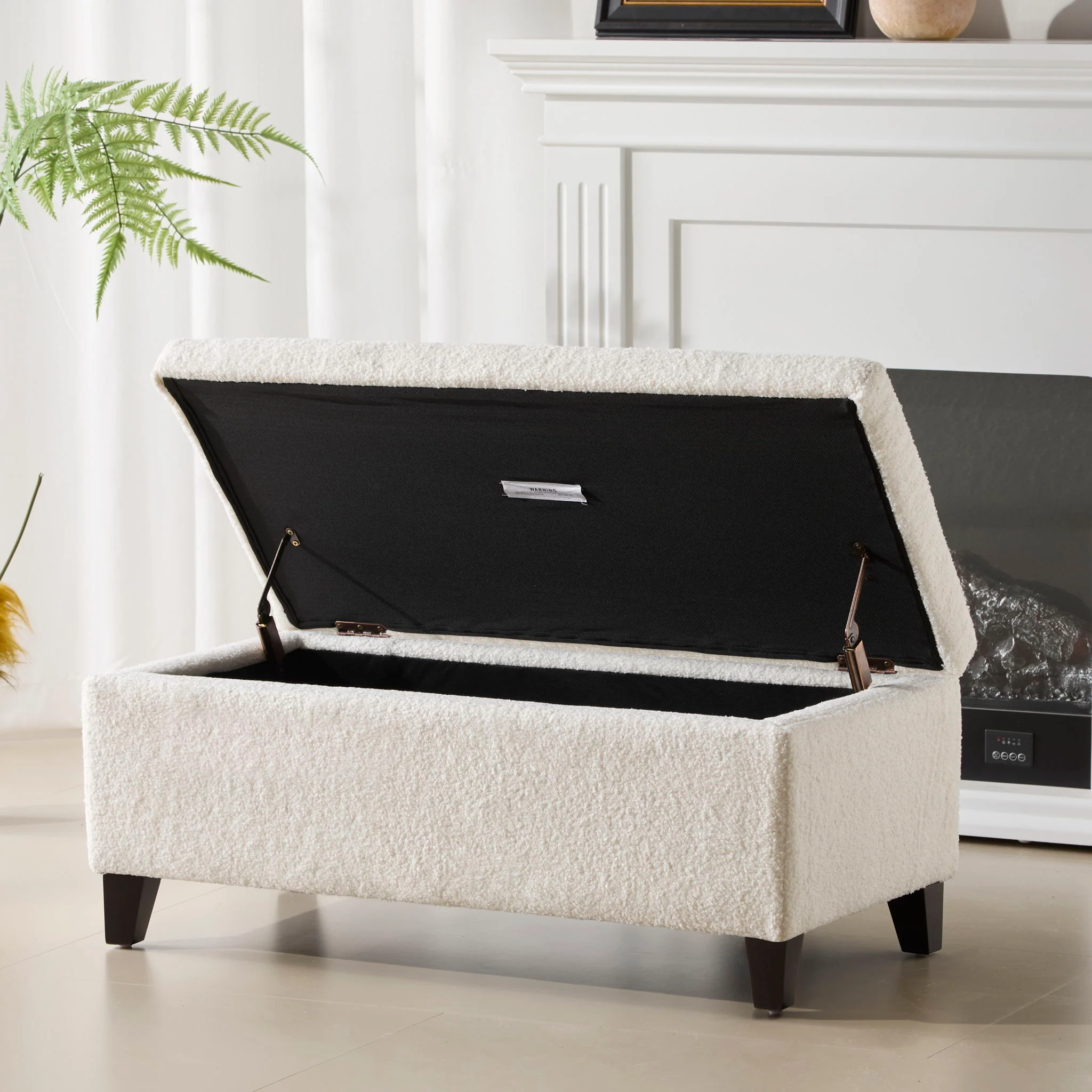 Storage Ottoman With Flip Top Lid - Image 30