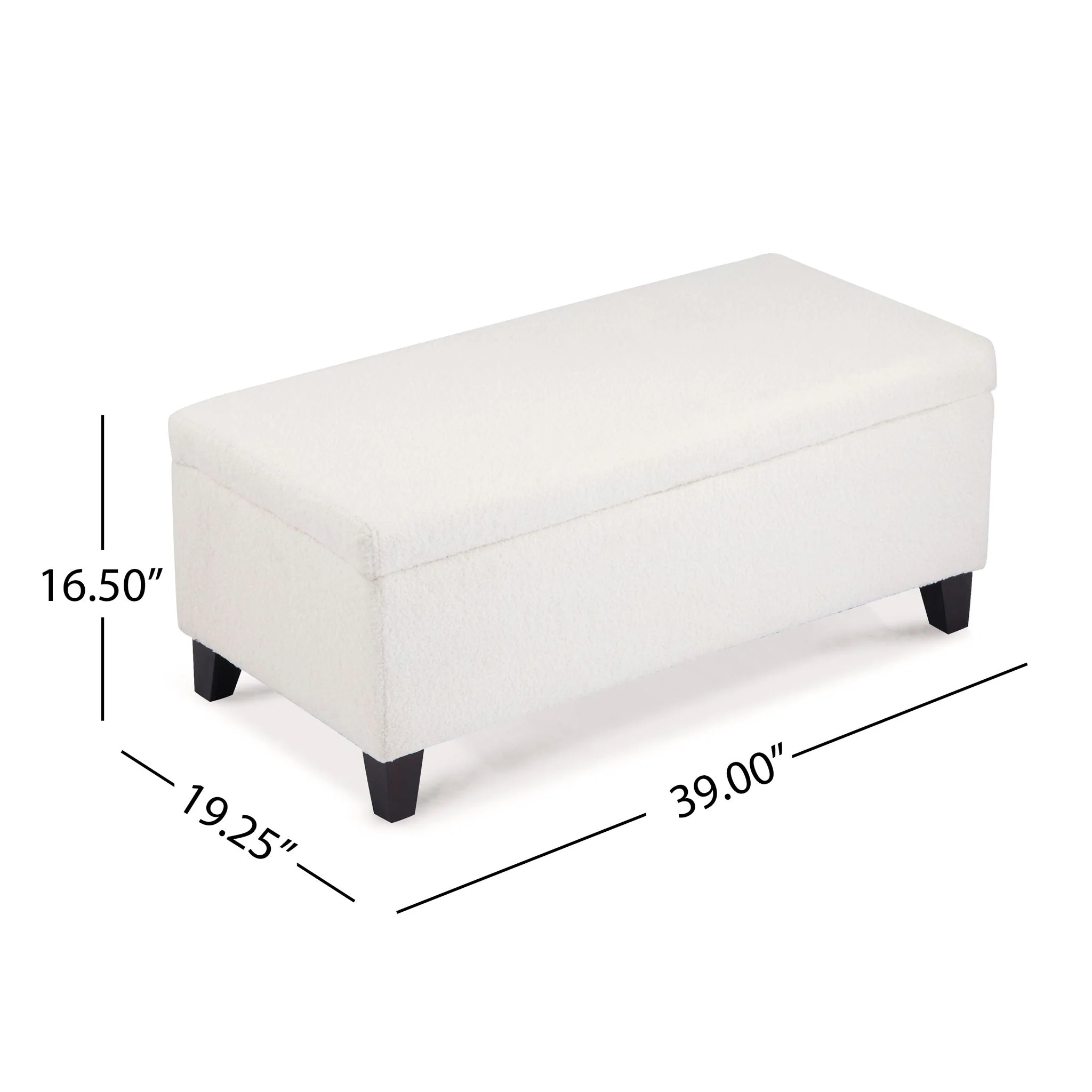 Storage Ottoman With Flip Top Lid - Image 5