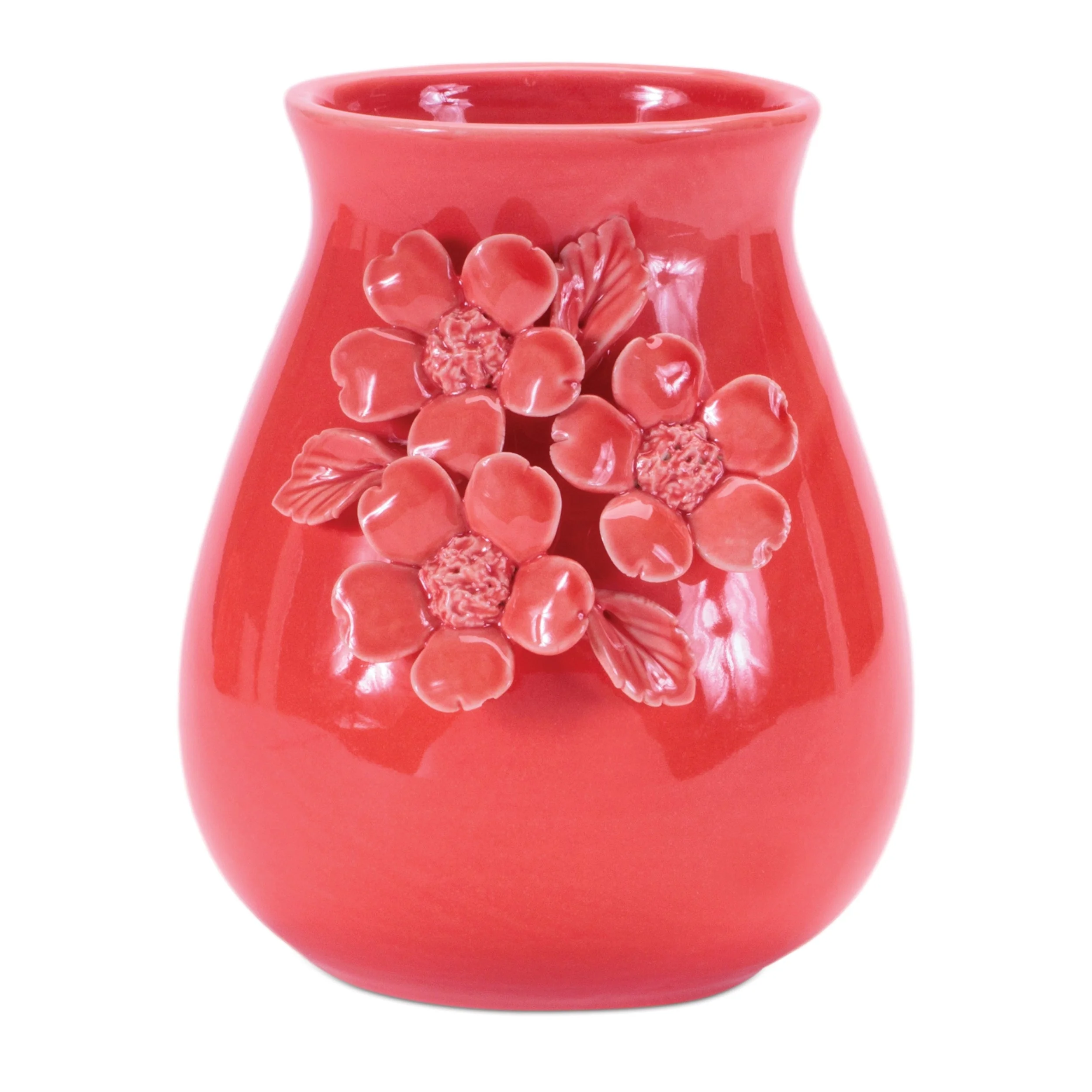 Storeware Vase With Floral Accent (Set of 2) - Image 2