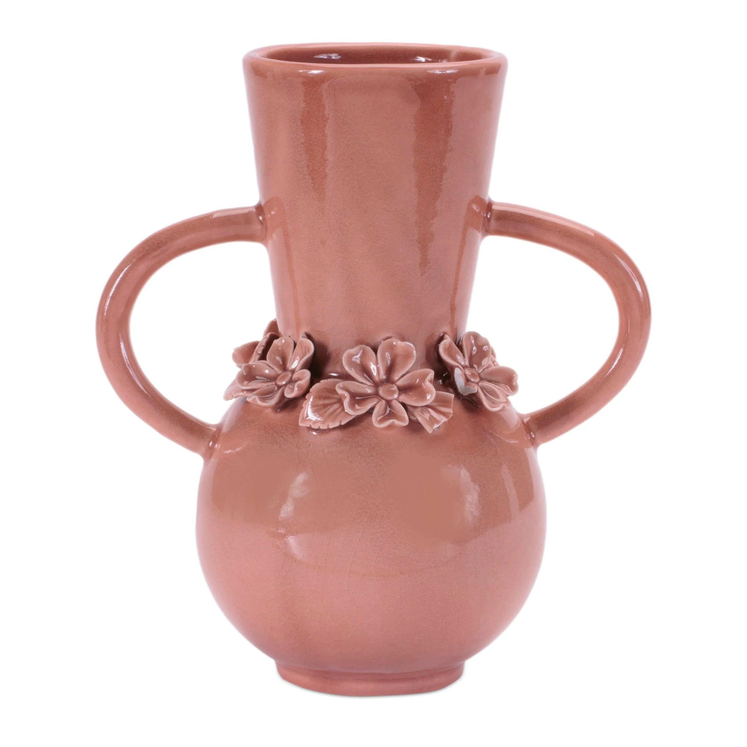 Storeware Vase With Floral Accent (Set of 2) - Image 3