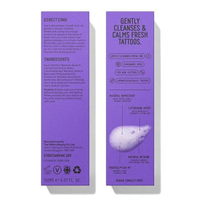 Stories & Ink Repairing Aftercare Foaming Body Cleanser 5.07 fl oz - Imperfect Box - Image 3