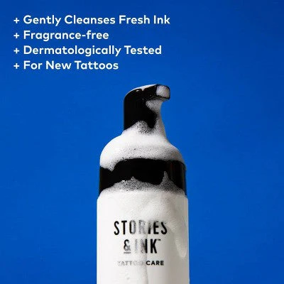 Stories & Ink Repairing Aftercare Foaming Body Cleanser 5.07 fl oz - Imperfect Box - Image 4